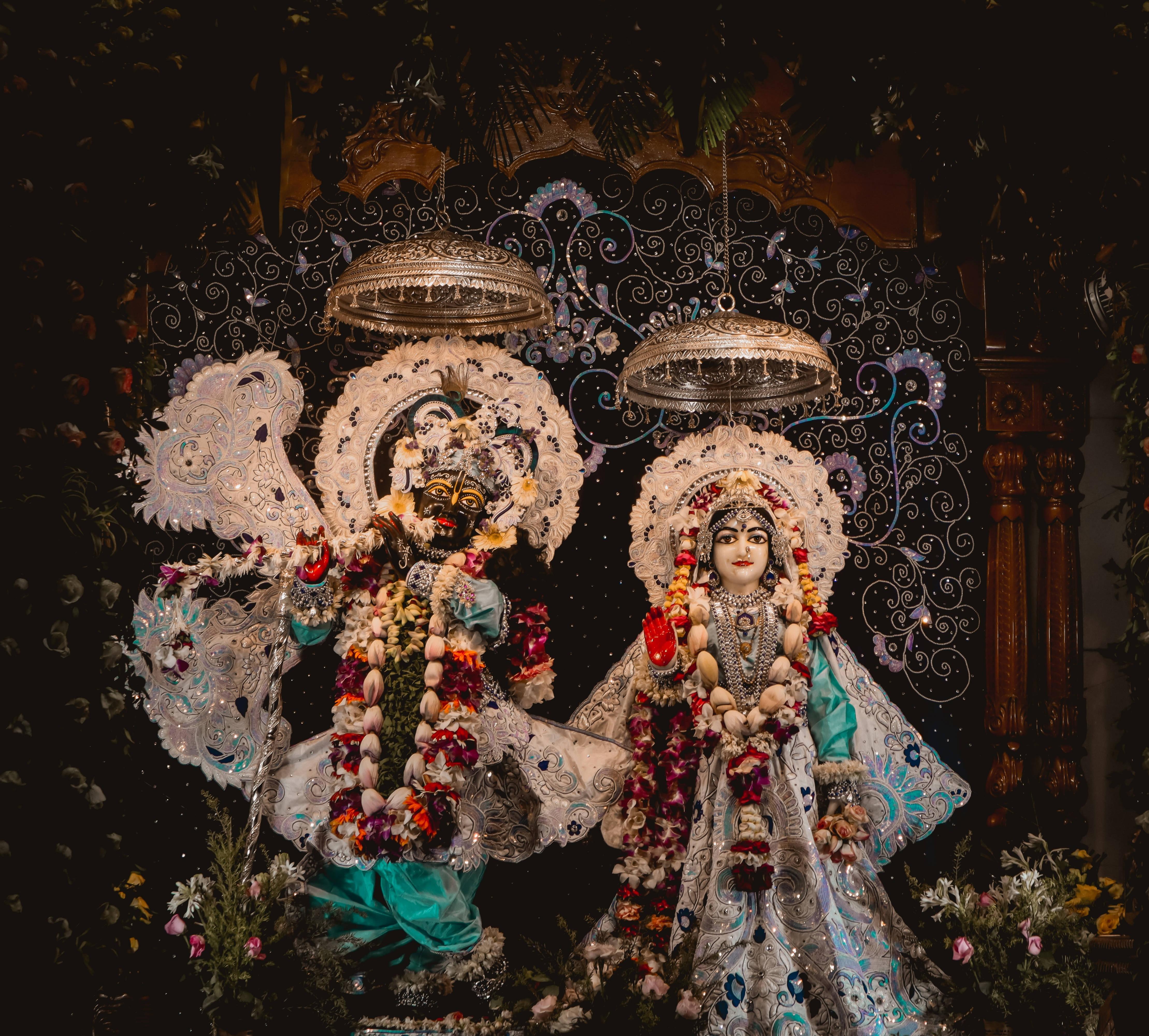 Krishna And Radha Tribute In ISKCON Temple — 4437x4000 wallpaper