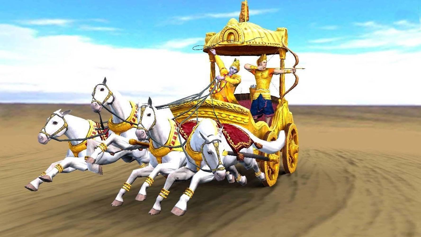Krishna Arjun Chariot Of Victory — 1778x1000 wallpaper