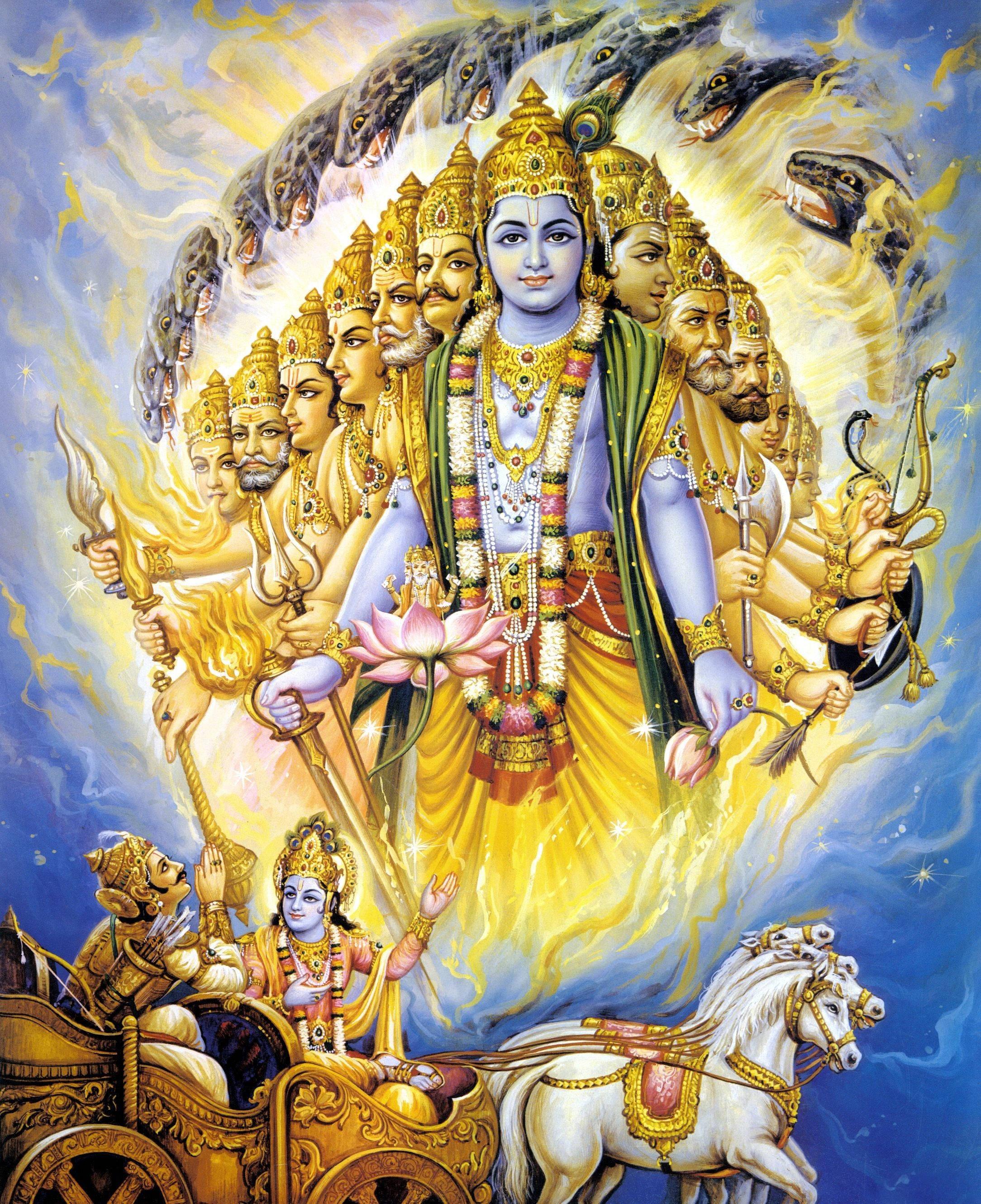 Krishna Arjun Kāliya The Snake — 2168x2661 wallpaper