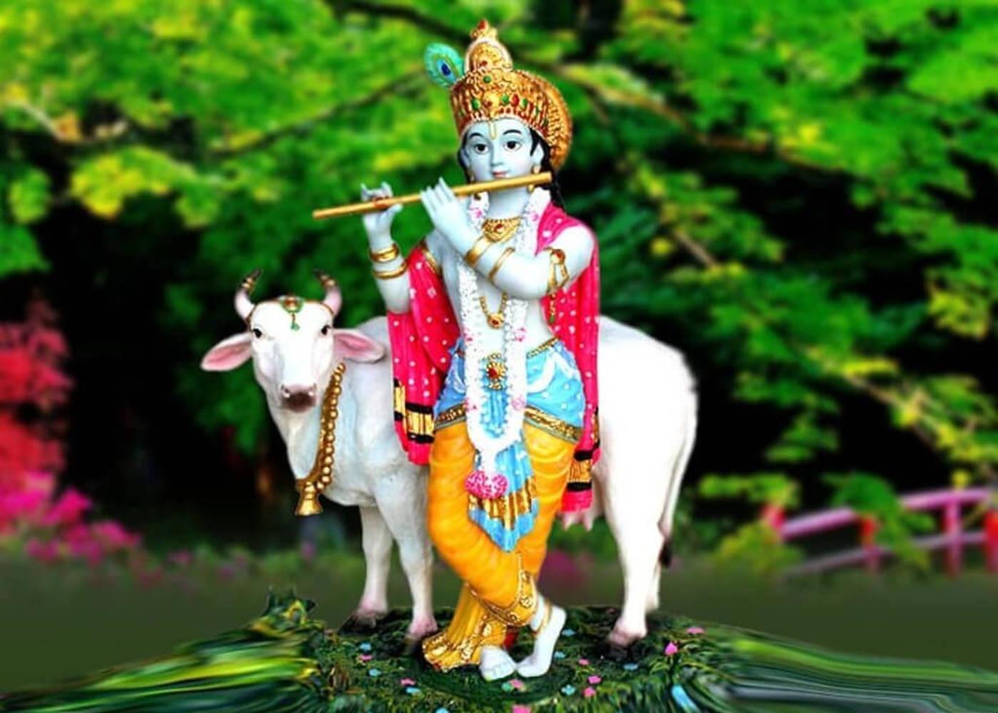 Krishna Arjun Religious Hindu Figurine — 1399x1000 wallpaper