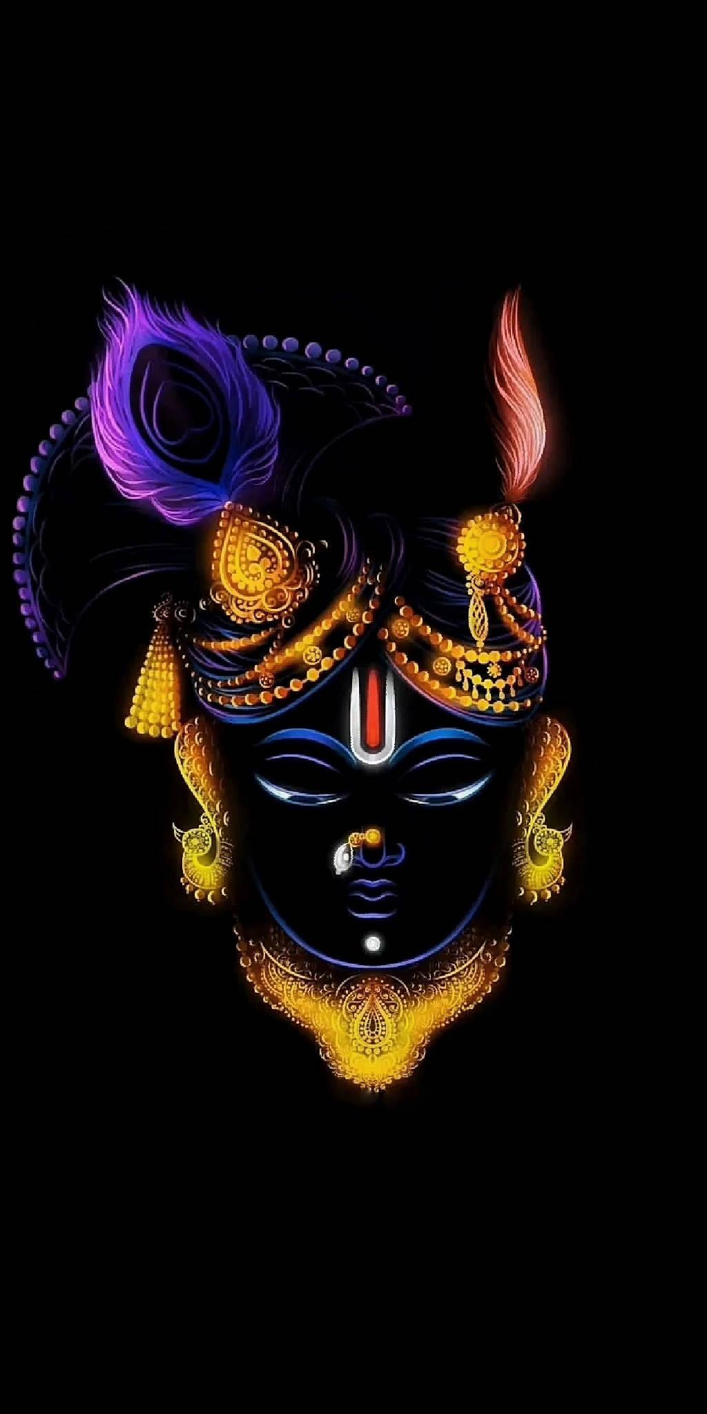 Krishna Iphone Golden Accessories