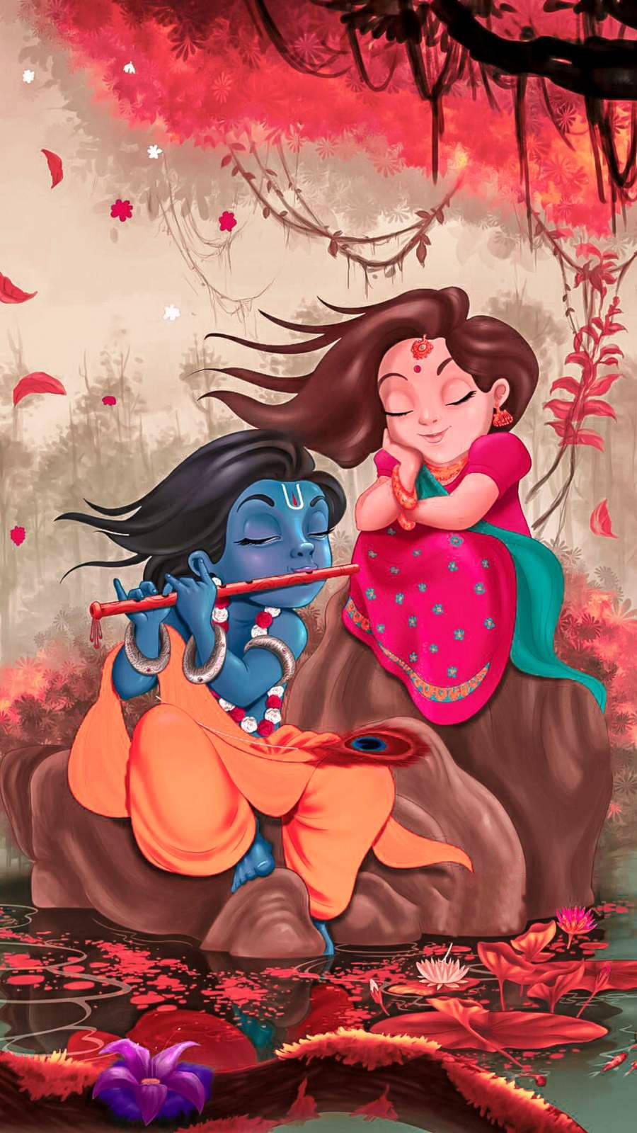 Krishna Iphone Lovely Lake