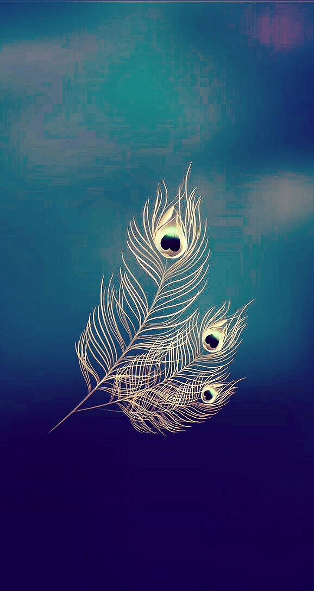 Krishna Iphone Silver Peacock