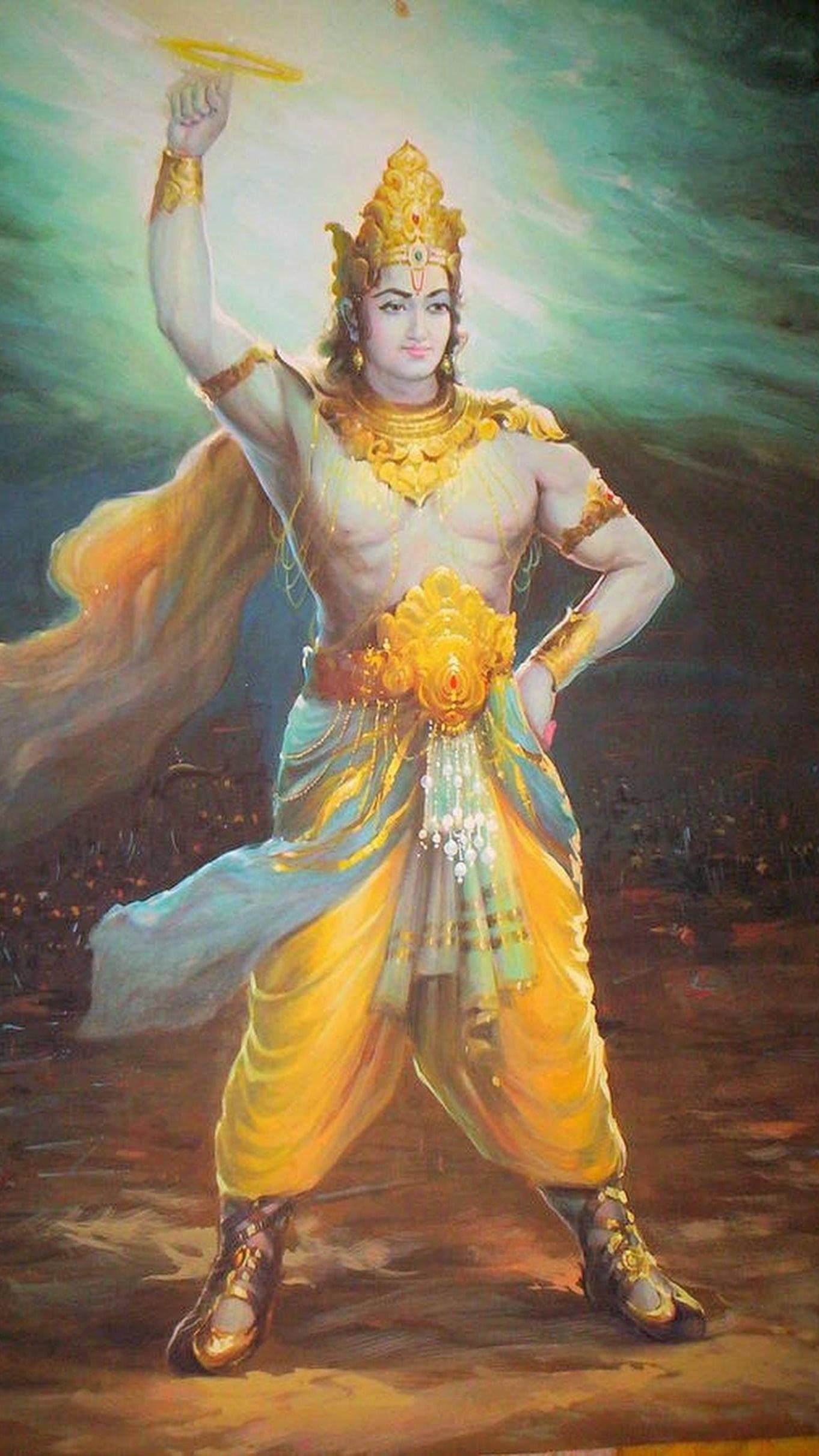 Krishna Iphone Strong Painting