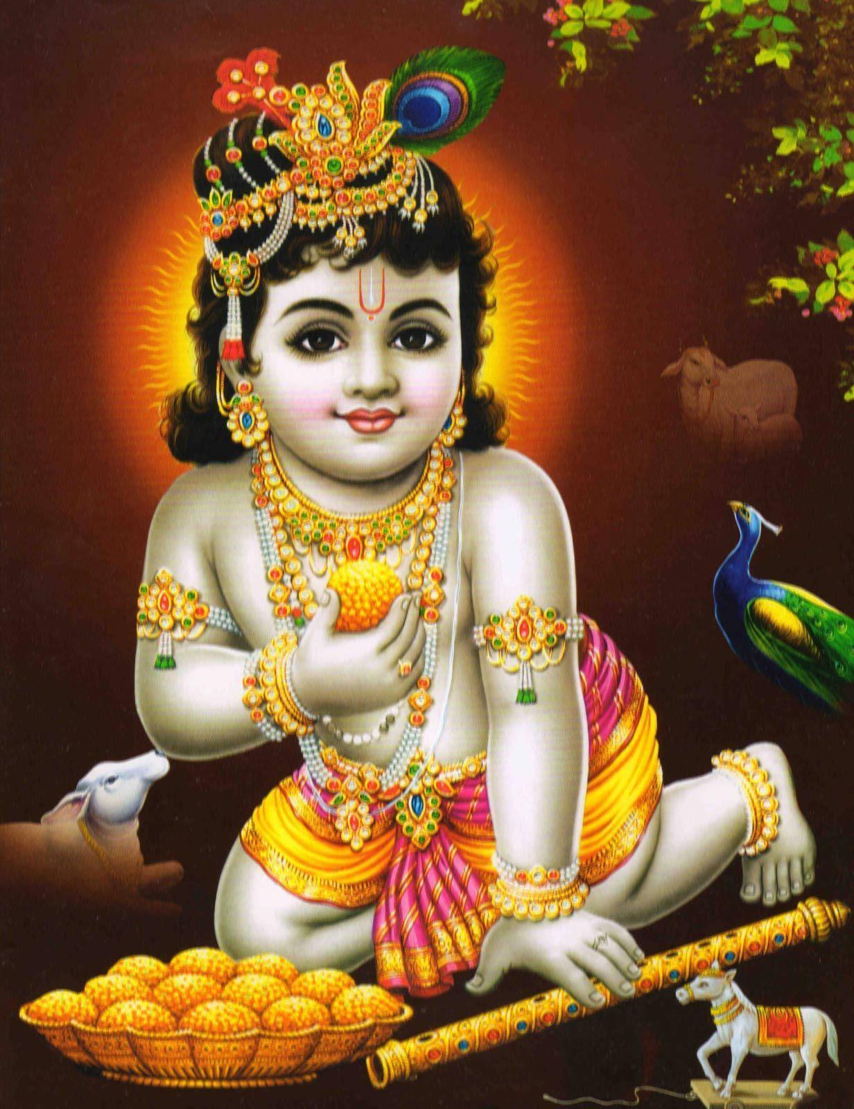 Krishna Phone Baby Krishna With Plate Of Butter — 1232x1600 wallpaper