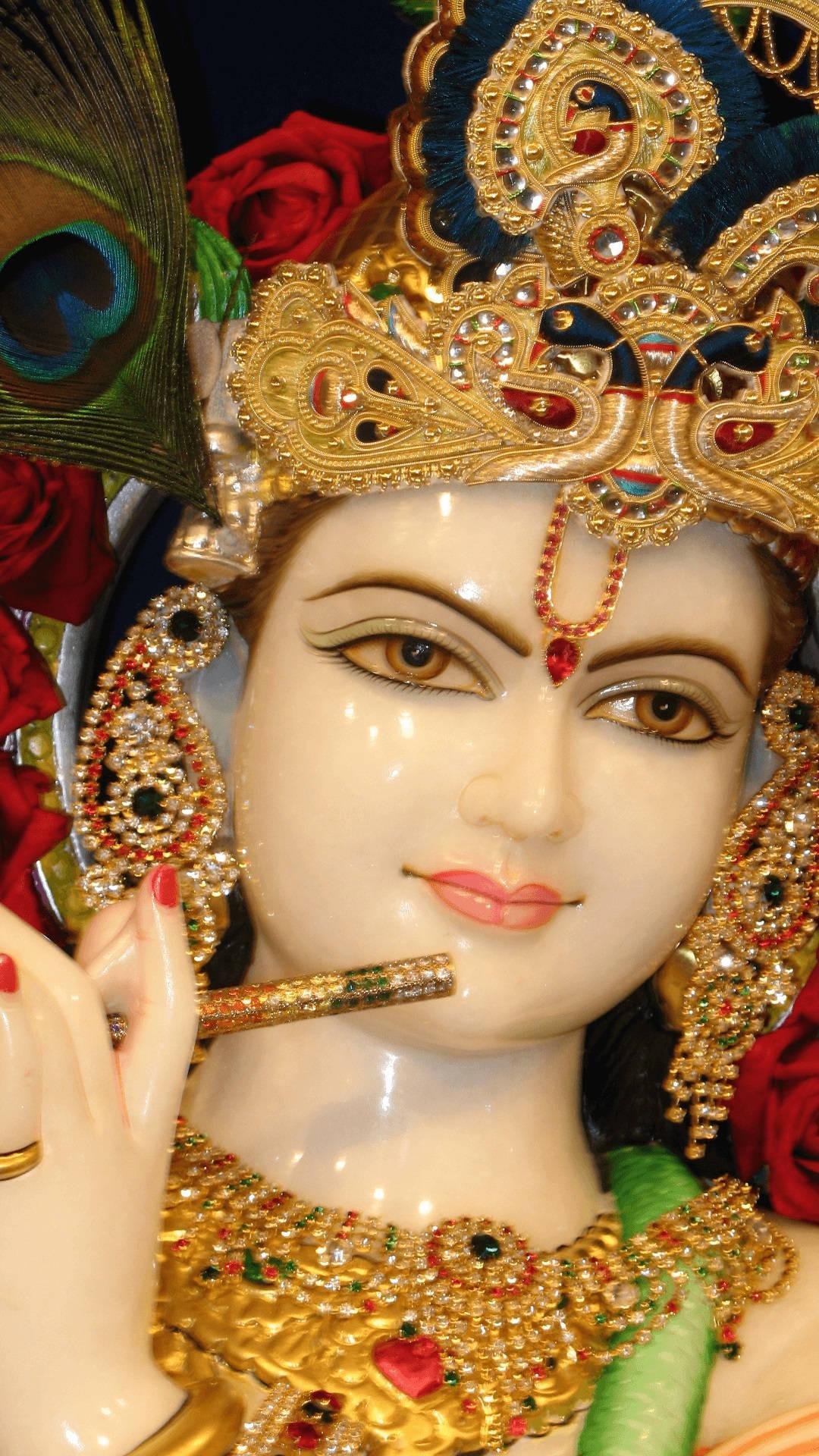Krishna Phone Porcelain Doll — 1080x1920 wallpaper