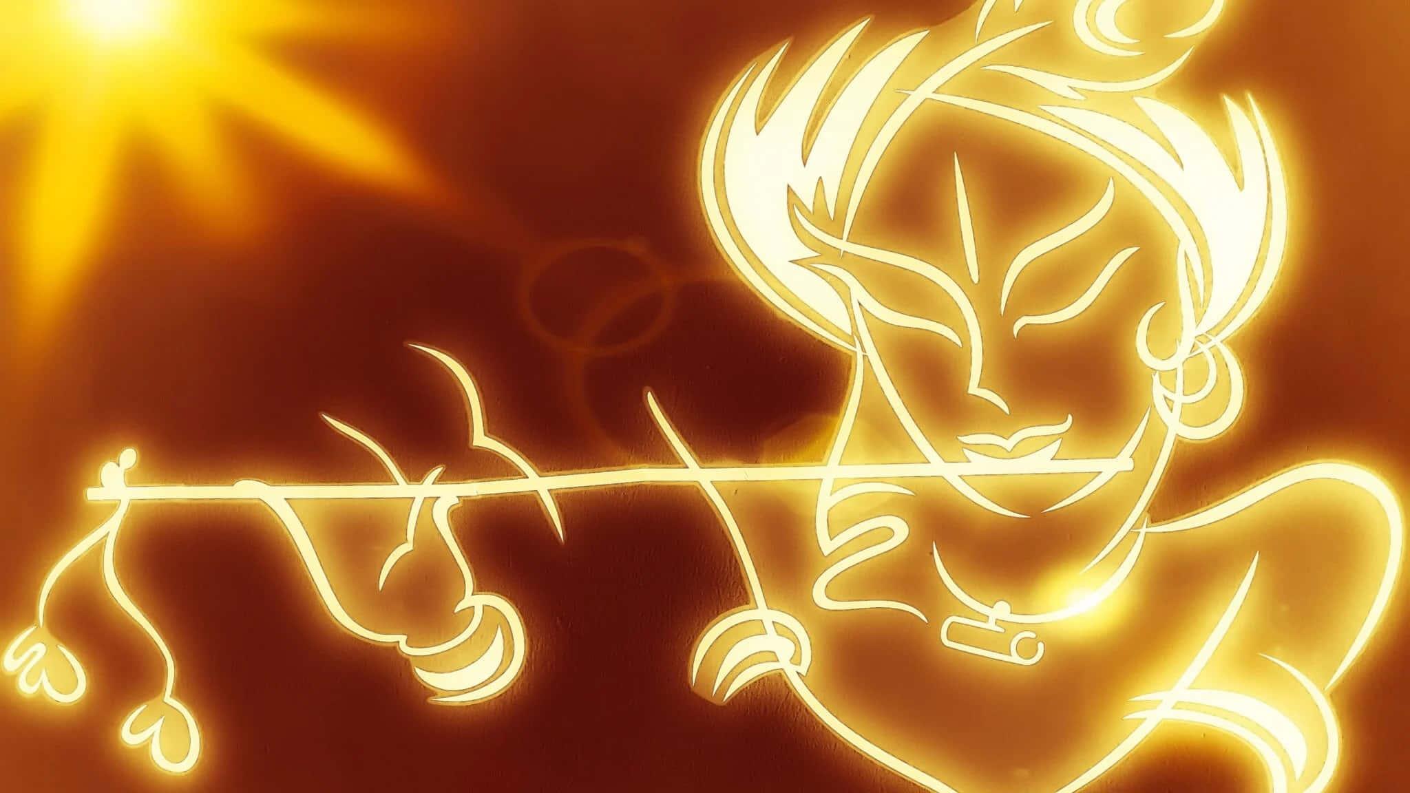 Krishna, the divine deity from Hinduism