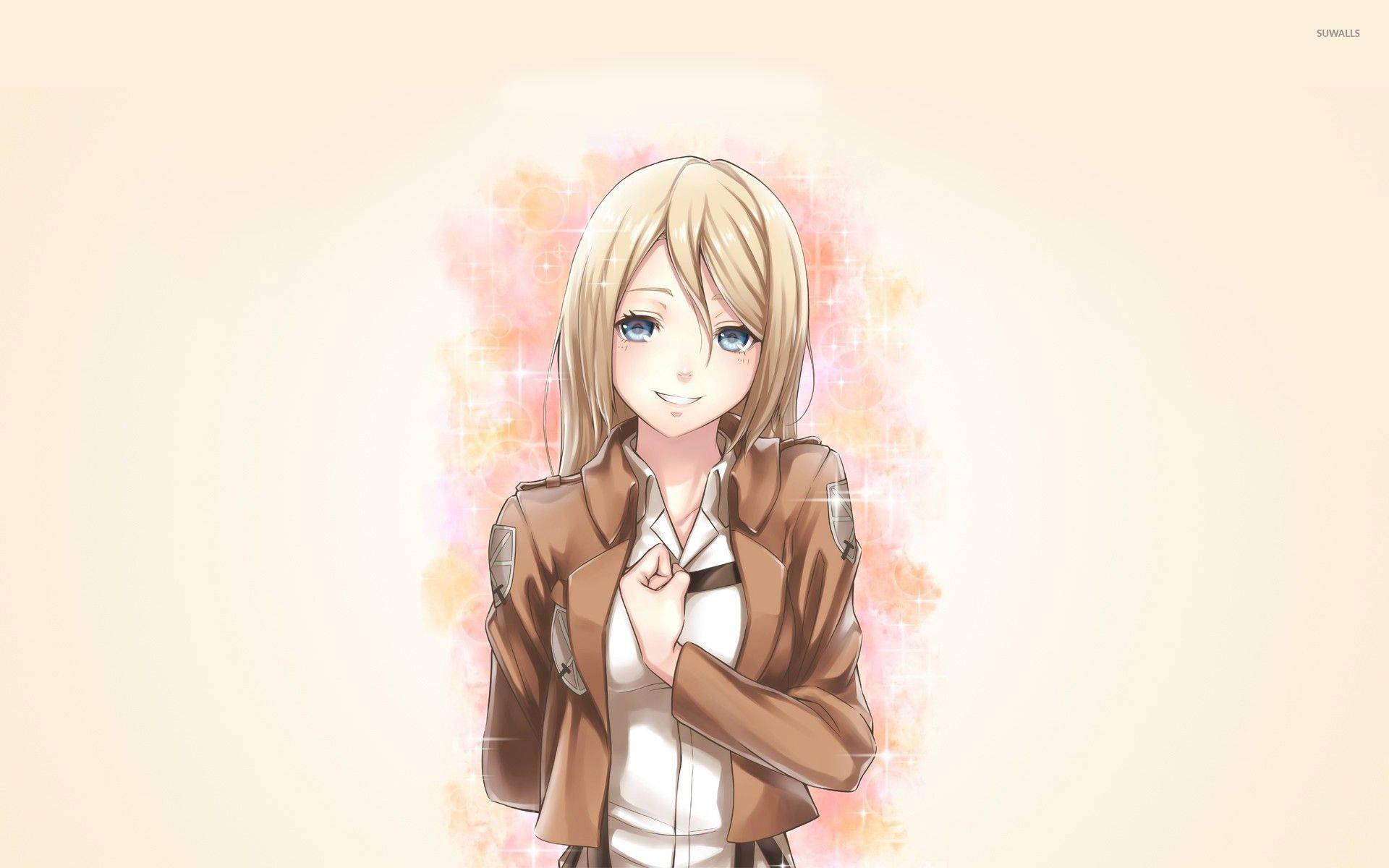 Krista Lenz shows her strength in Attack On Titan — 1920x1200 wallpaper