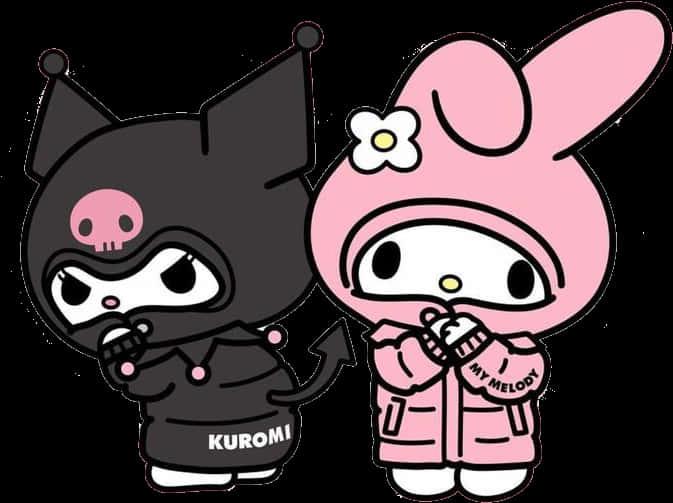 Kuromiand My Melody Cute Characters — 673x503 wallpaper