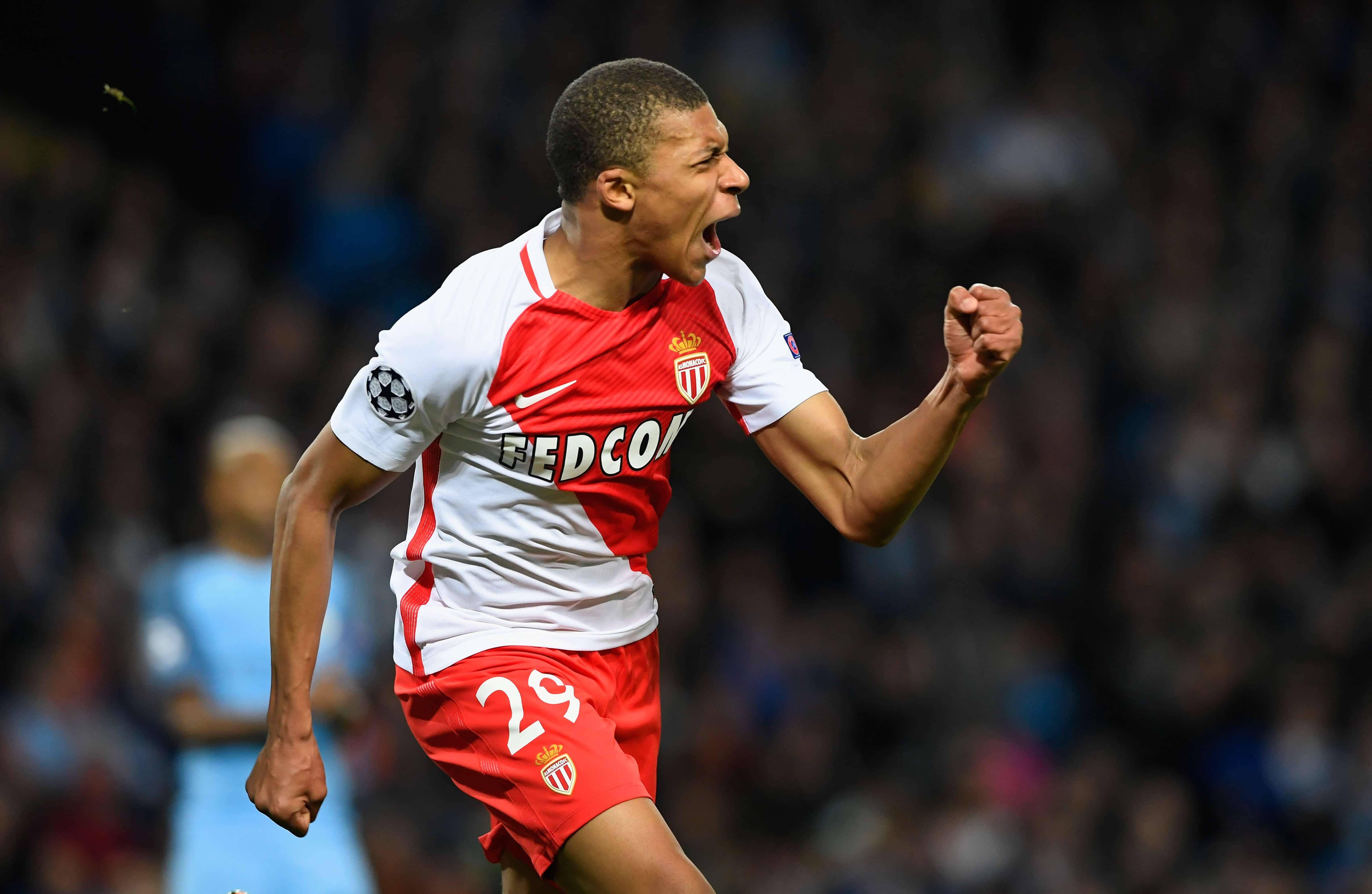 Kylian Mbappe Excited Fist Pump — 4830x3147 wallpaper