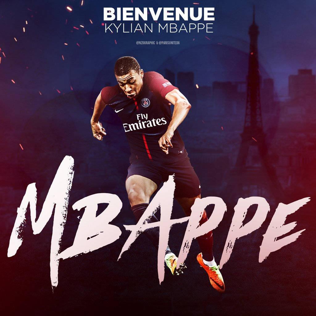 Kylian Mbappe Paris United Sign — 1024x1024 wallpaper