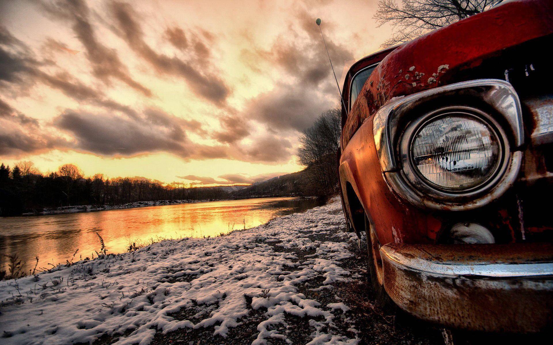 Lakeside Car Full Desktop Screen Hd — 1920x1200 wallpaper
