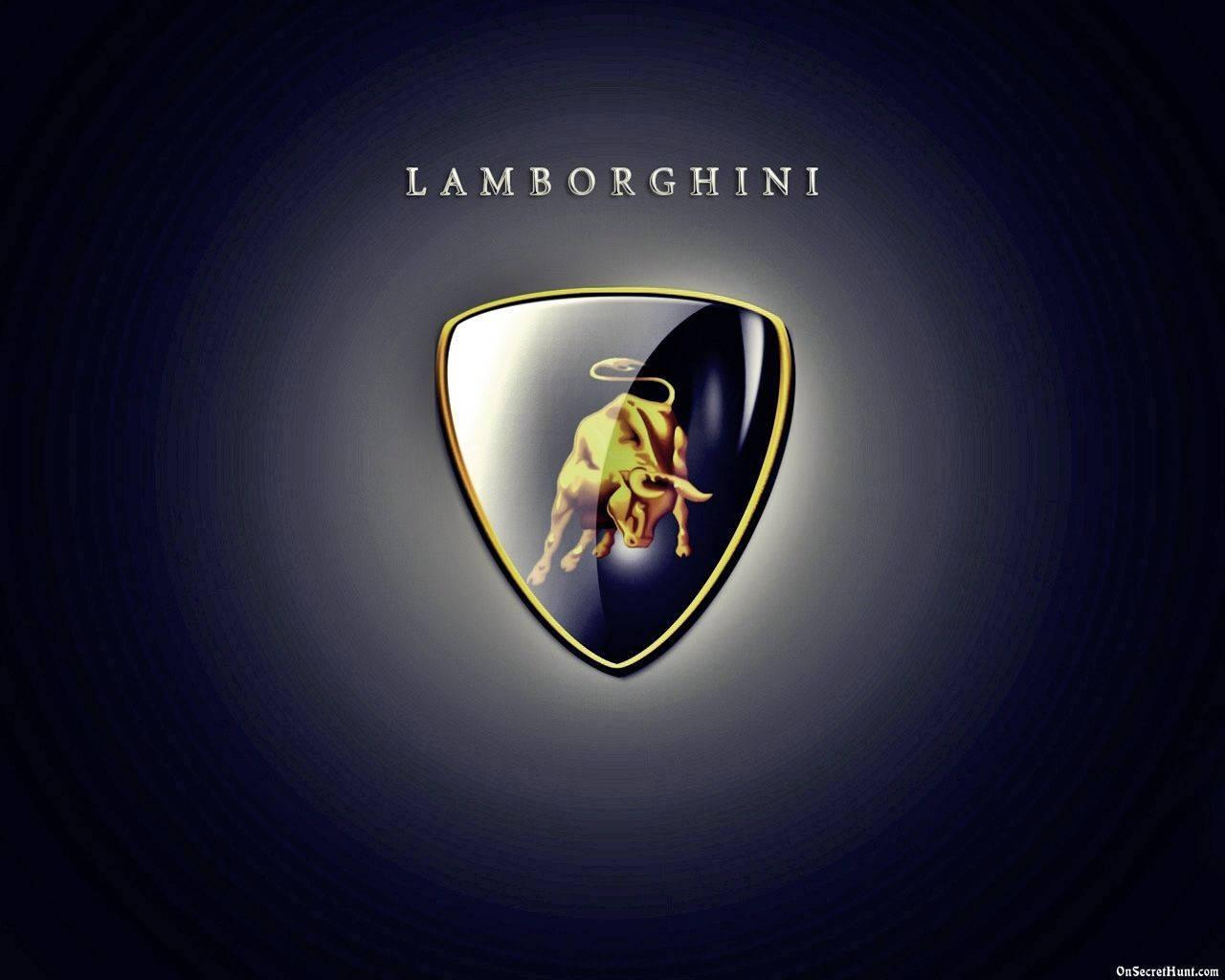 Lamborghini Logo in Dark Blue — 1280x1024 wallpaper