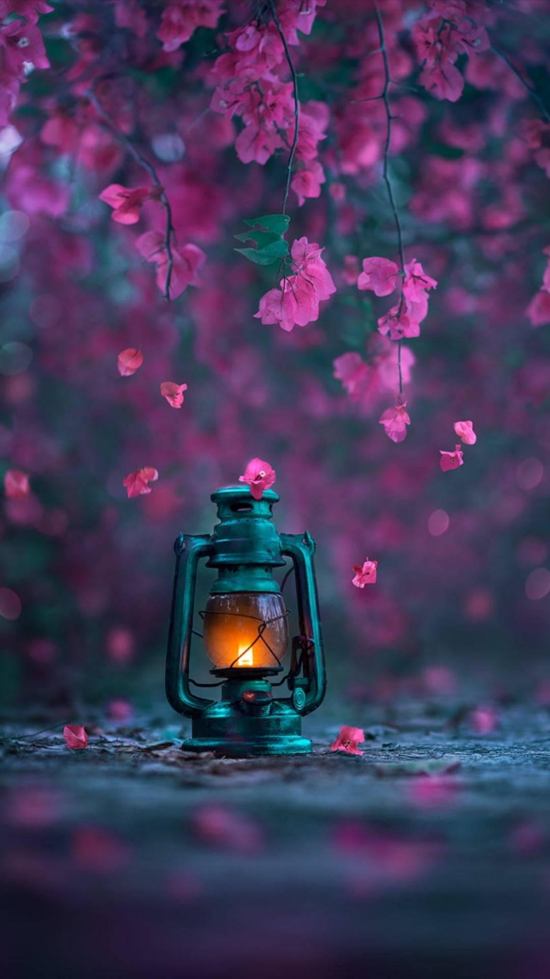 Lamp And Flower Mobile — 1080x1920 wallpaper