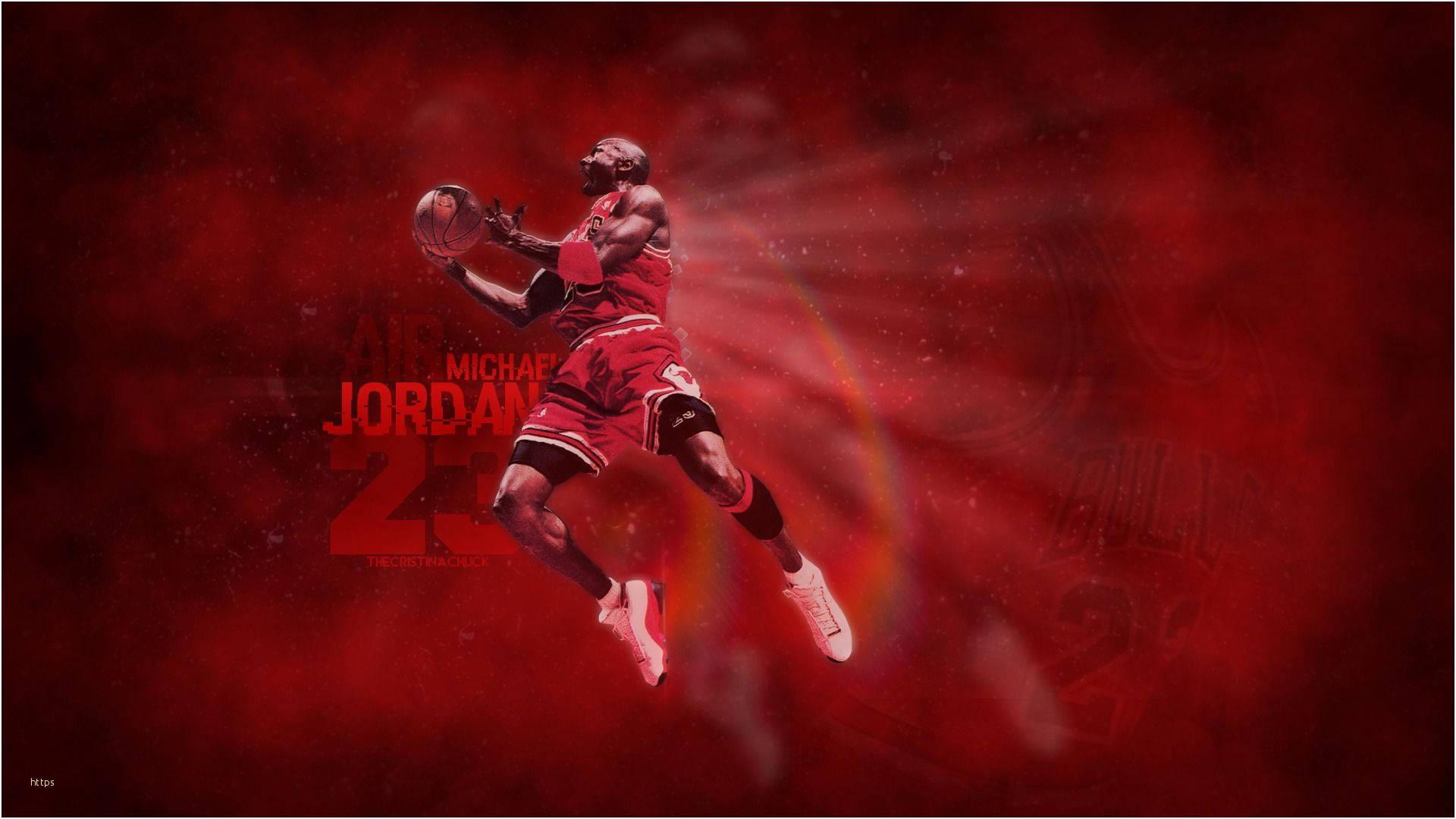 Legendary Basketball Icon Michael Jordan Soaring Through the Air — 1920x1080 wallpaper