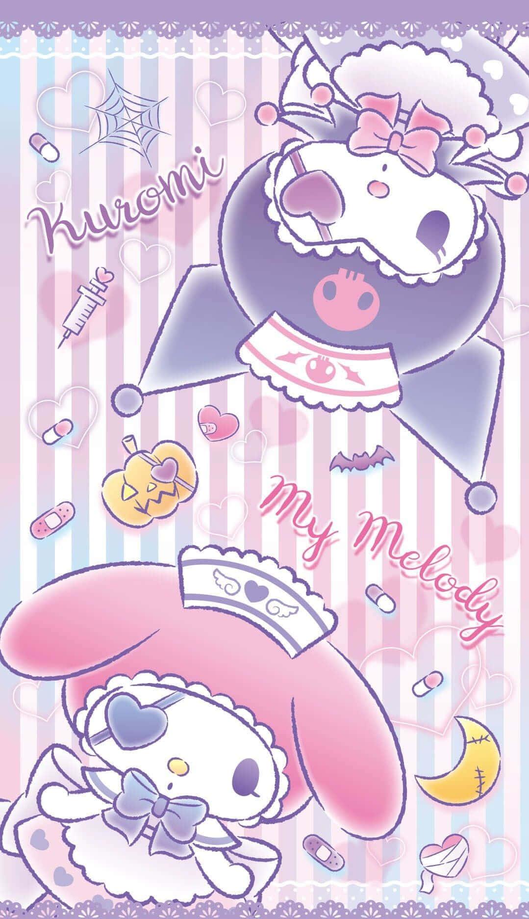 Let your phone look as cute as you with this Kuromi iPhone wallpaper — 1079x1873 wallpaper