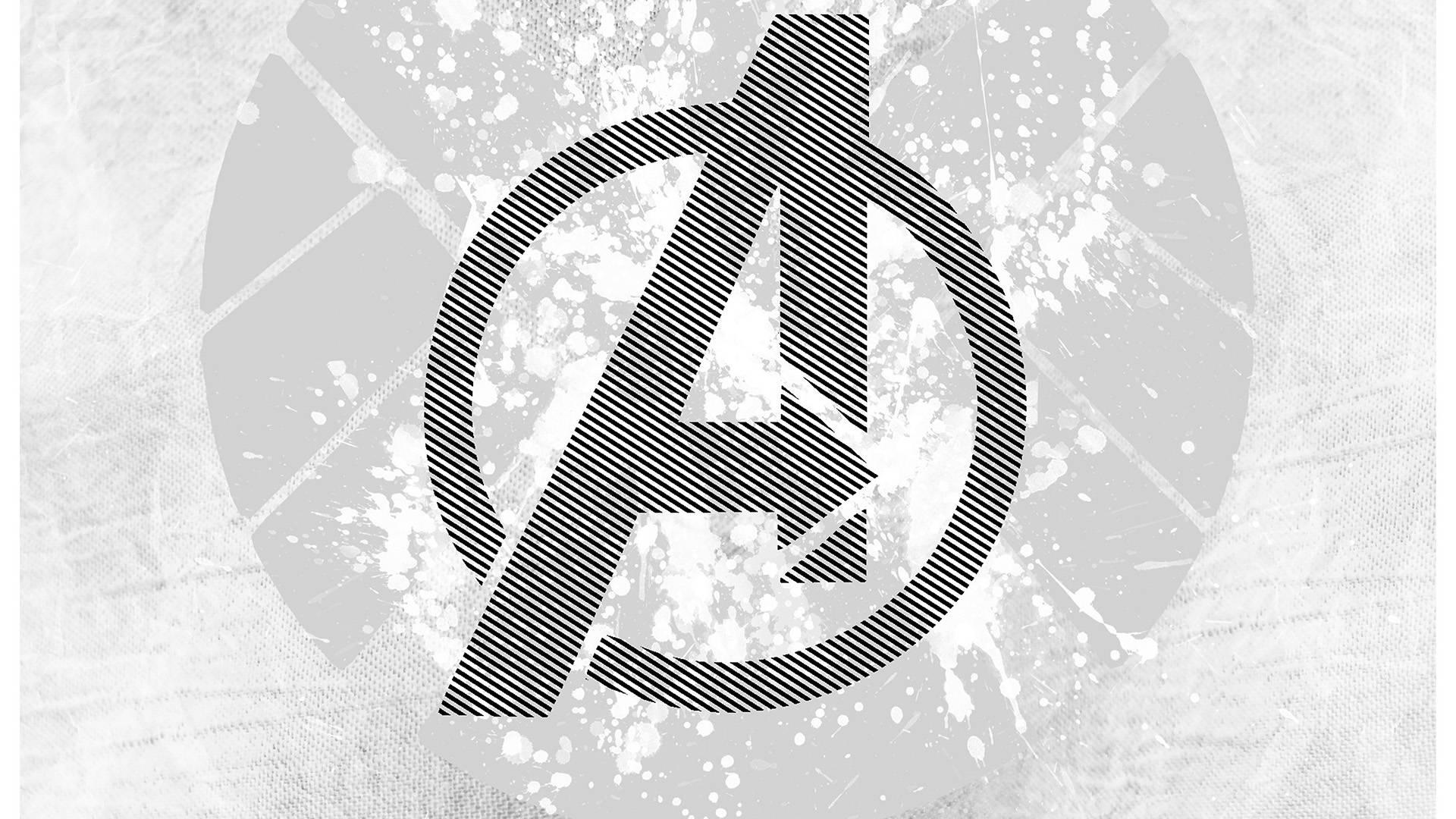 Letter A Avengers Logo In White — 1920x1080 wallpaper