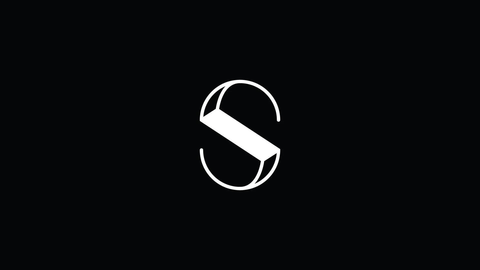 Letter S Logo In Black — 1920x1080 wallpaper