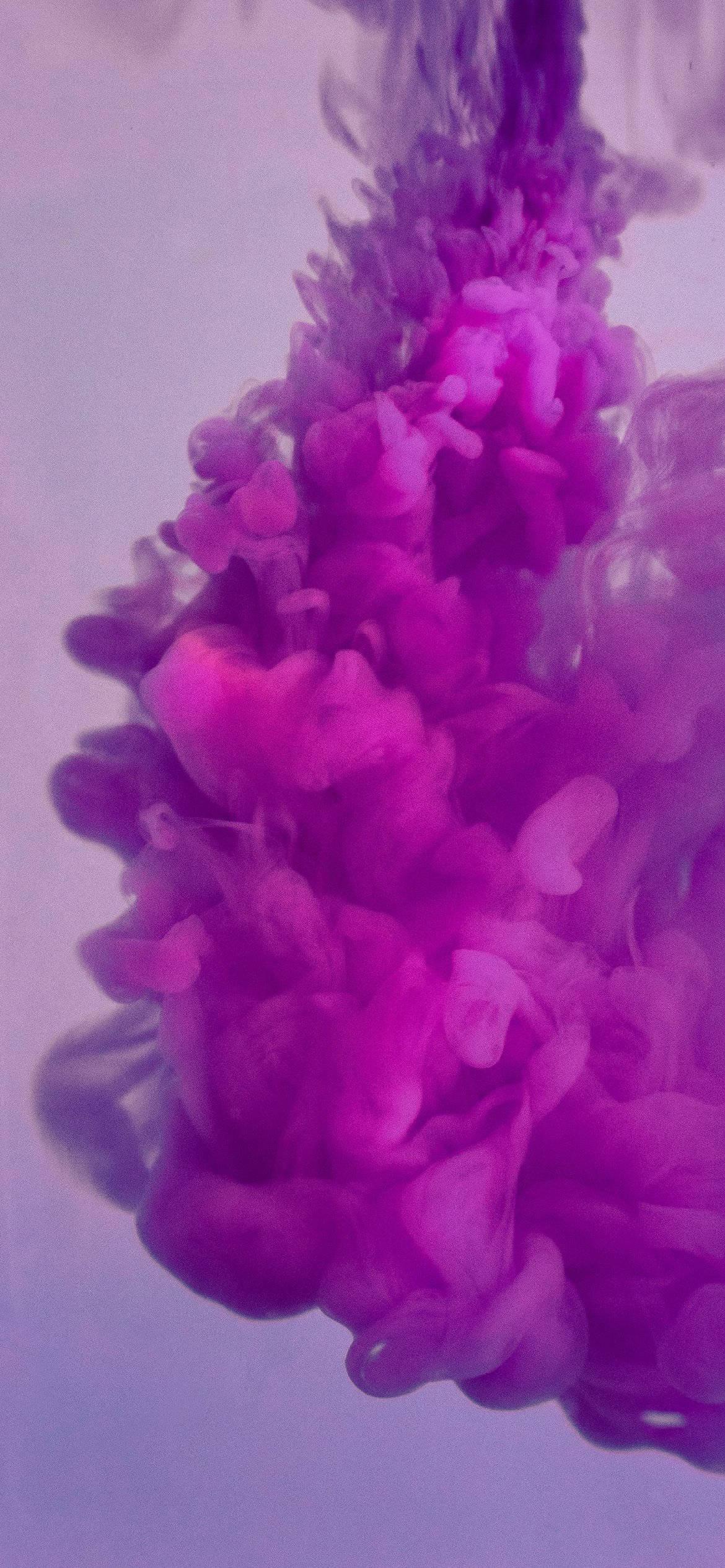 Light Purple Aesthetic Ink In Water — 1170x2532 wallpaper