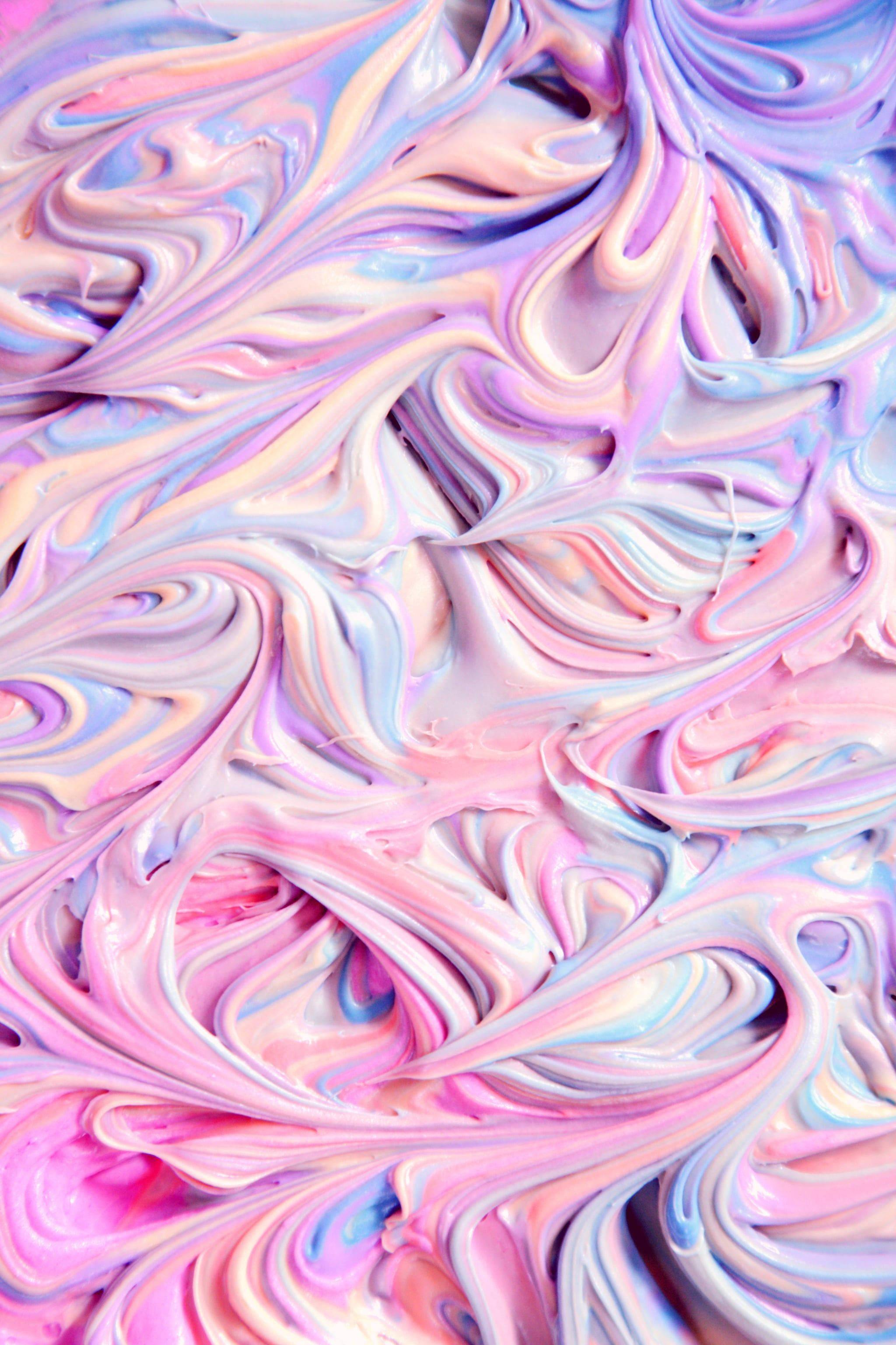 Light Purple Aesthetic Paint Swirly Patterns — 2048x3072 wallpaper