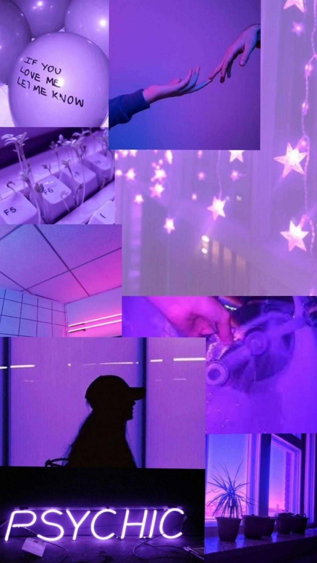 Light Purple Aesthetic Photo Collage — 1080x1920 wallpaper