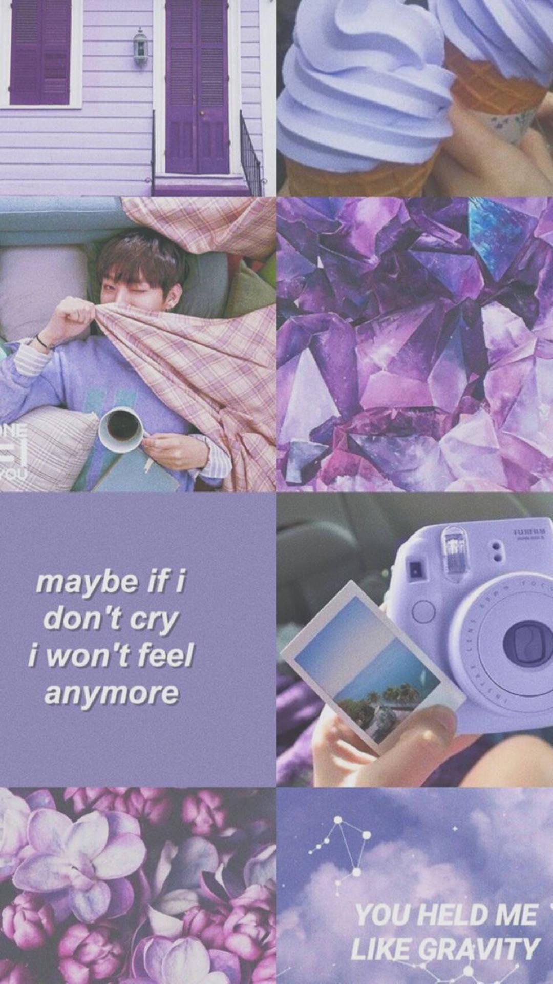 Light Purple Aesthetic Pinterest Collage — 1080x1920 wallpaper