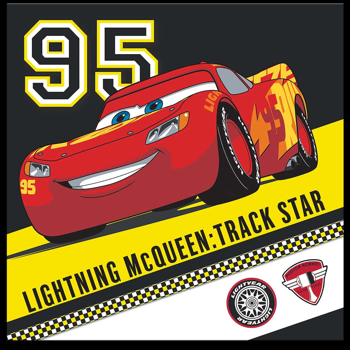 Lightning Mc Queen Track Star Poster — 1197x1196 wallpaper
