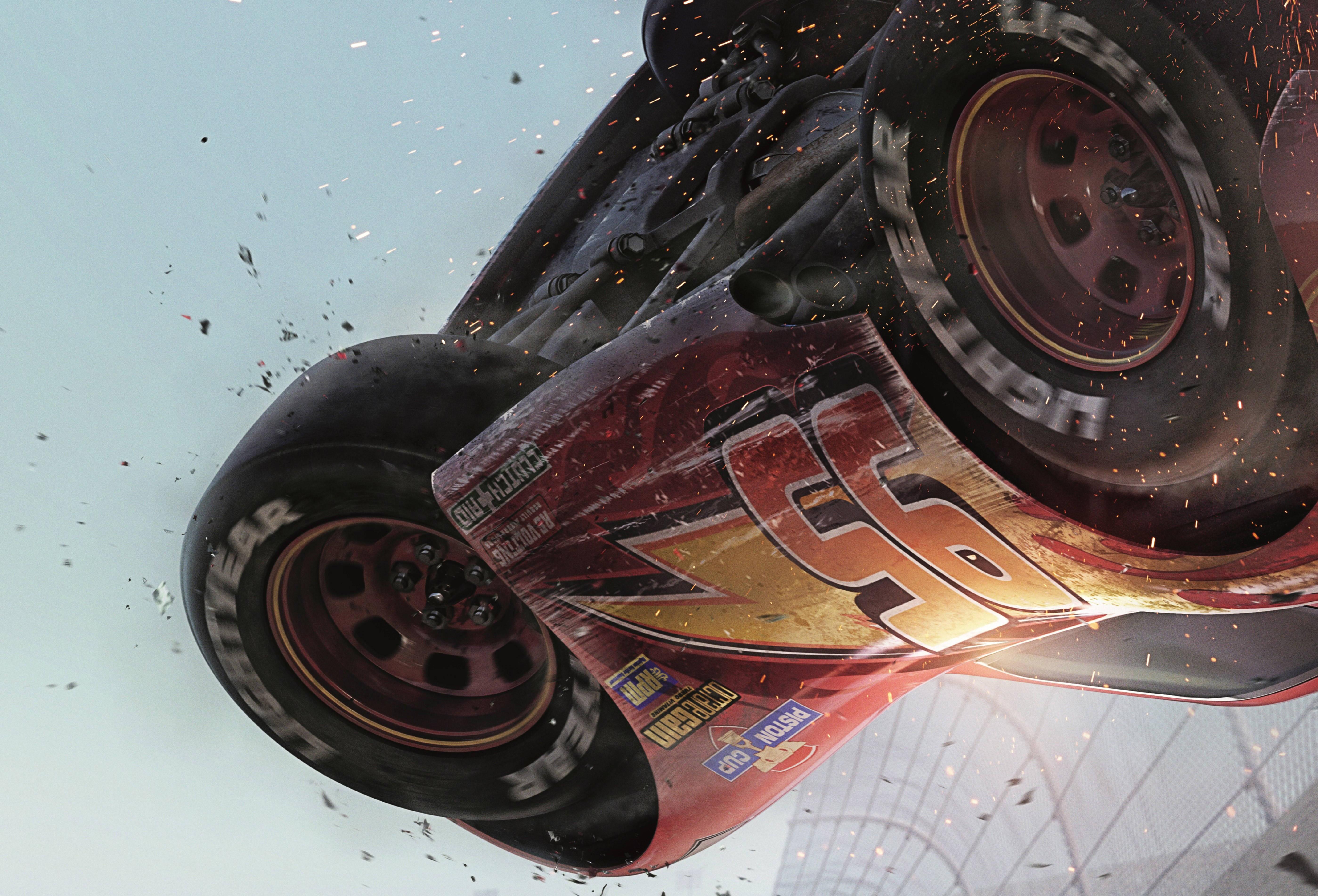 Lightning McQueen Crash — 5596x3806 wallpaper