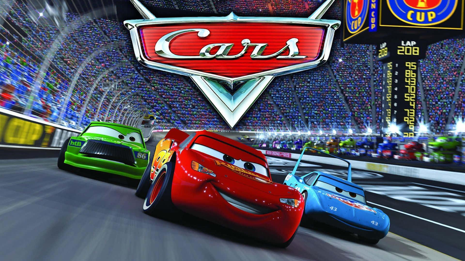 Lightning McQueen Racing on a Track — 1920x1080 wallpaper