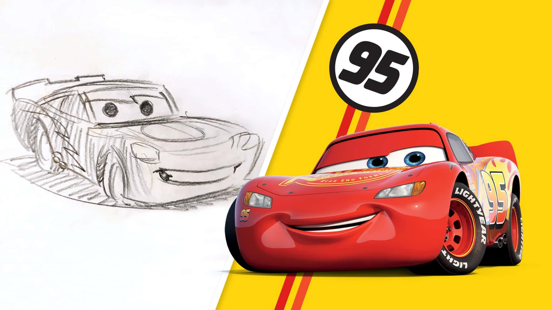 Lightning McQueen Racing on the Fast Track — 1920x1080 wallpaper