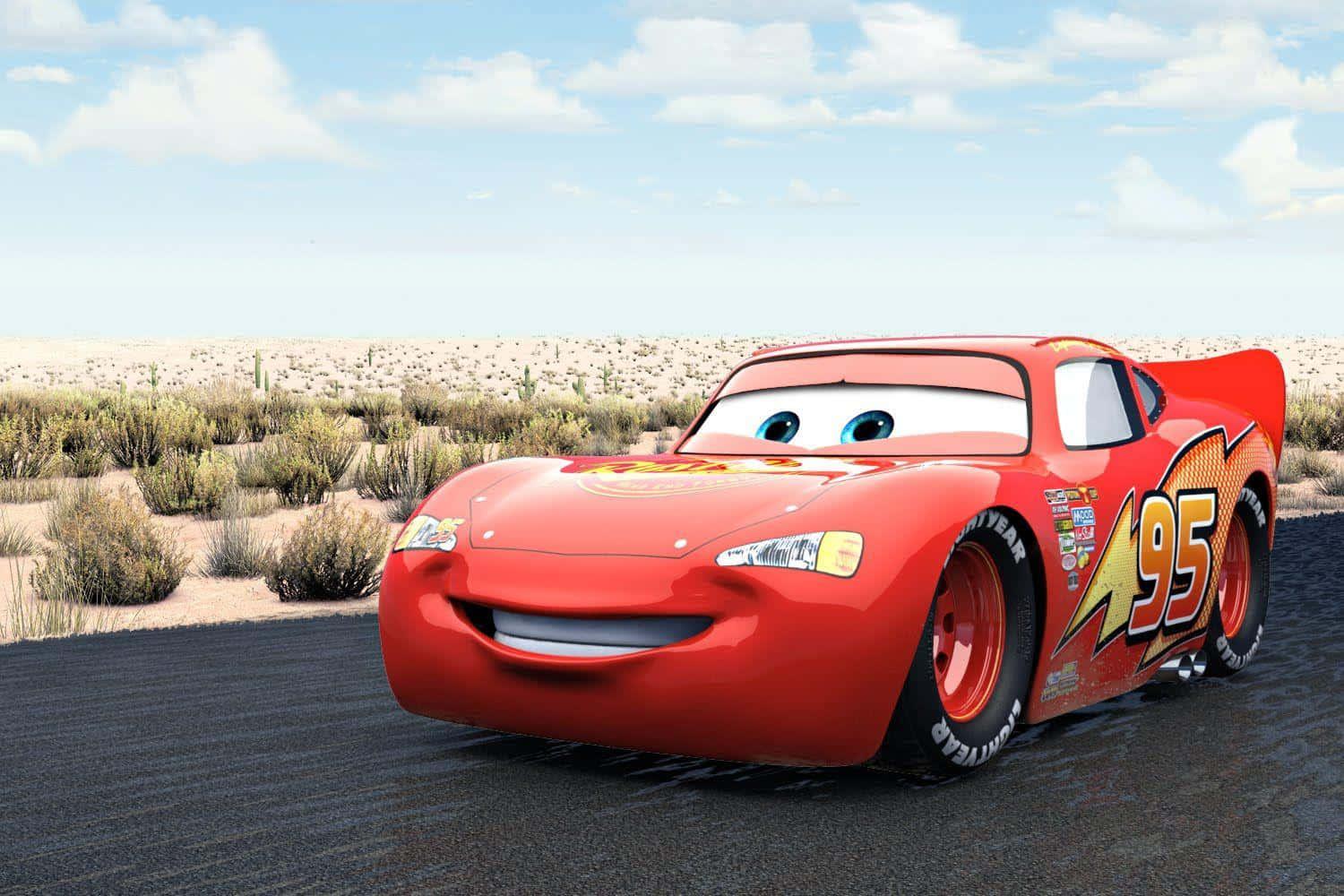Lightning McQueen Racing Through the Scenic Route — 1500x1000 wallpaper
