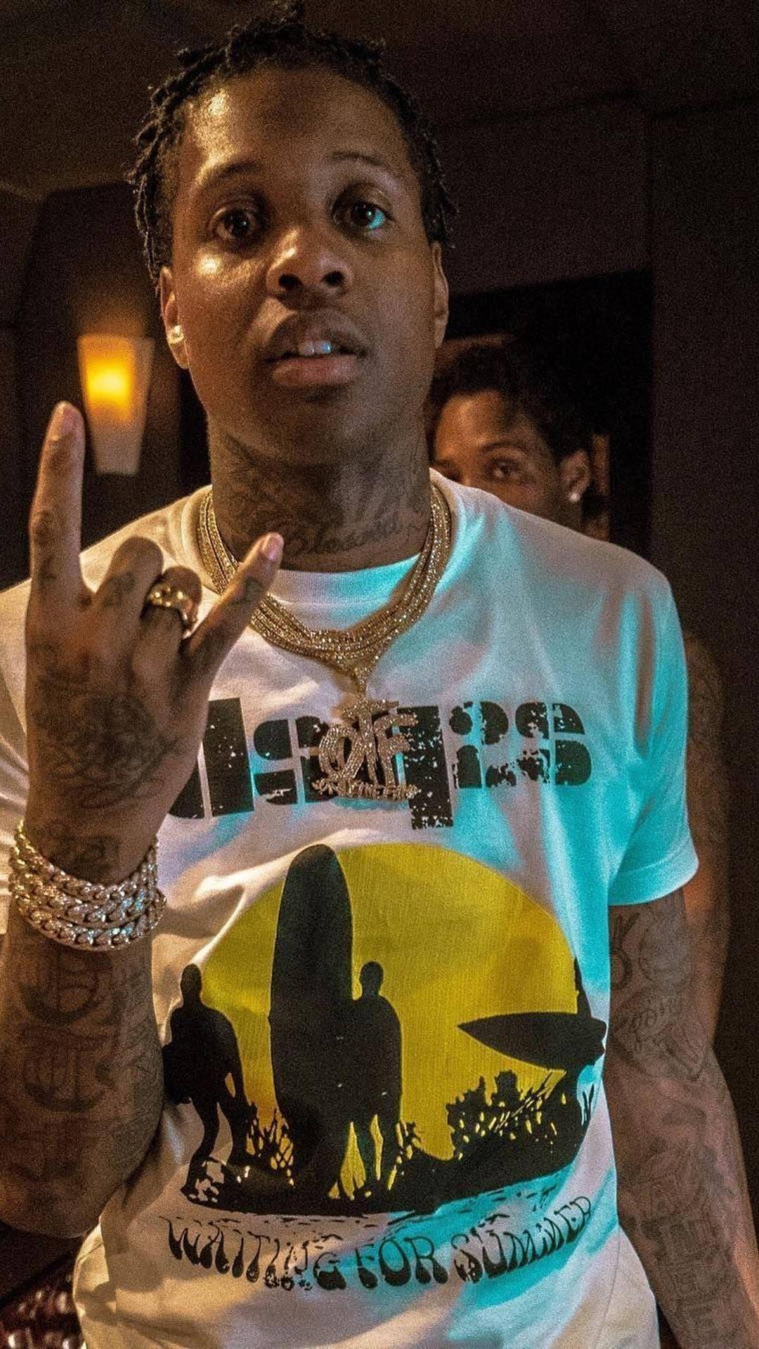 Lil Durk Rapper Hand Sign — 1080x1920 wallpaper