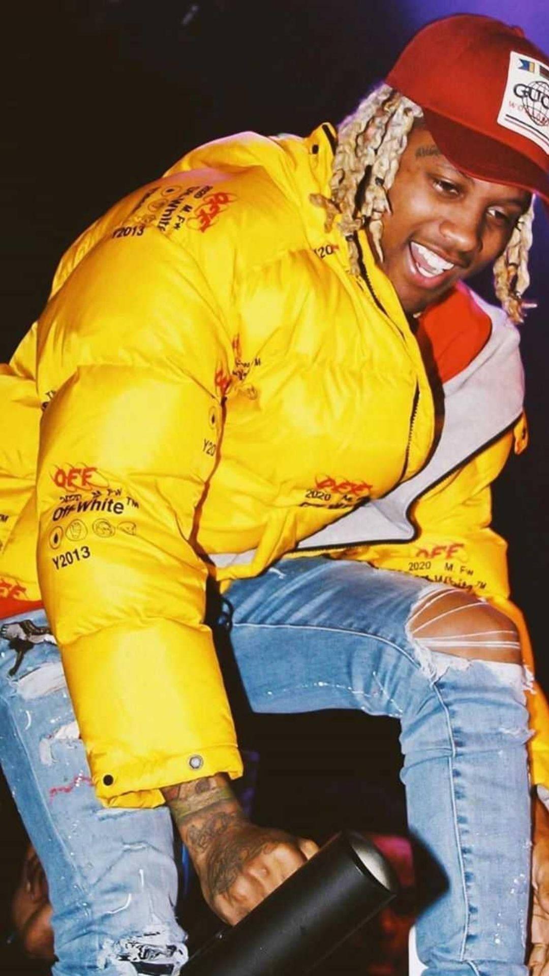 Lil Durk Yellow Jacket — 1080x1920 wallpaper
