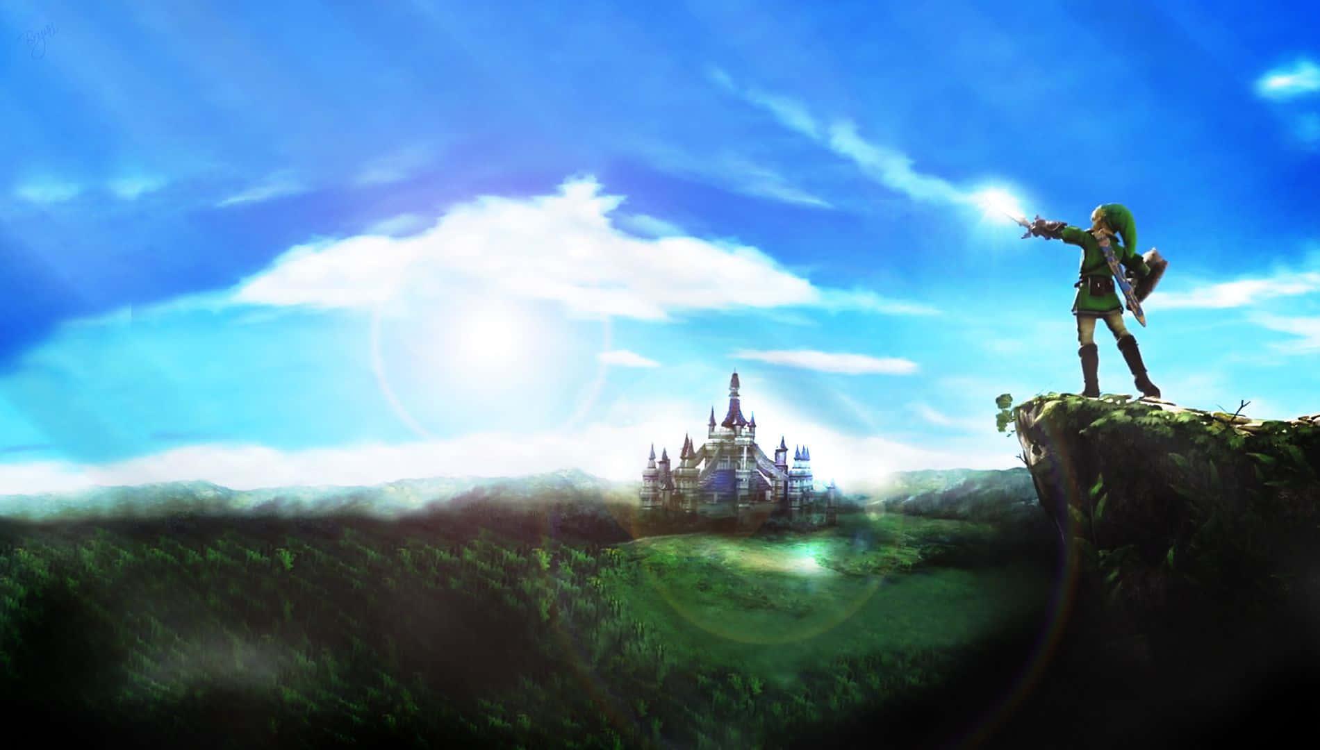 Link and Zelda racing to save the Archipelago in The Legend of Zelda — 1900x1080 wallpaper