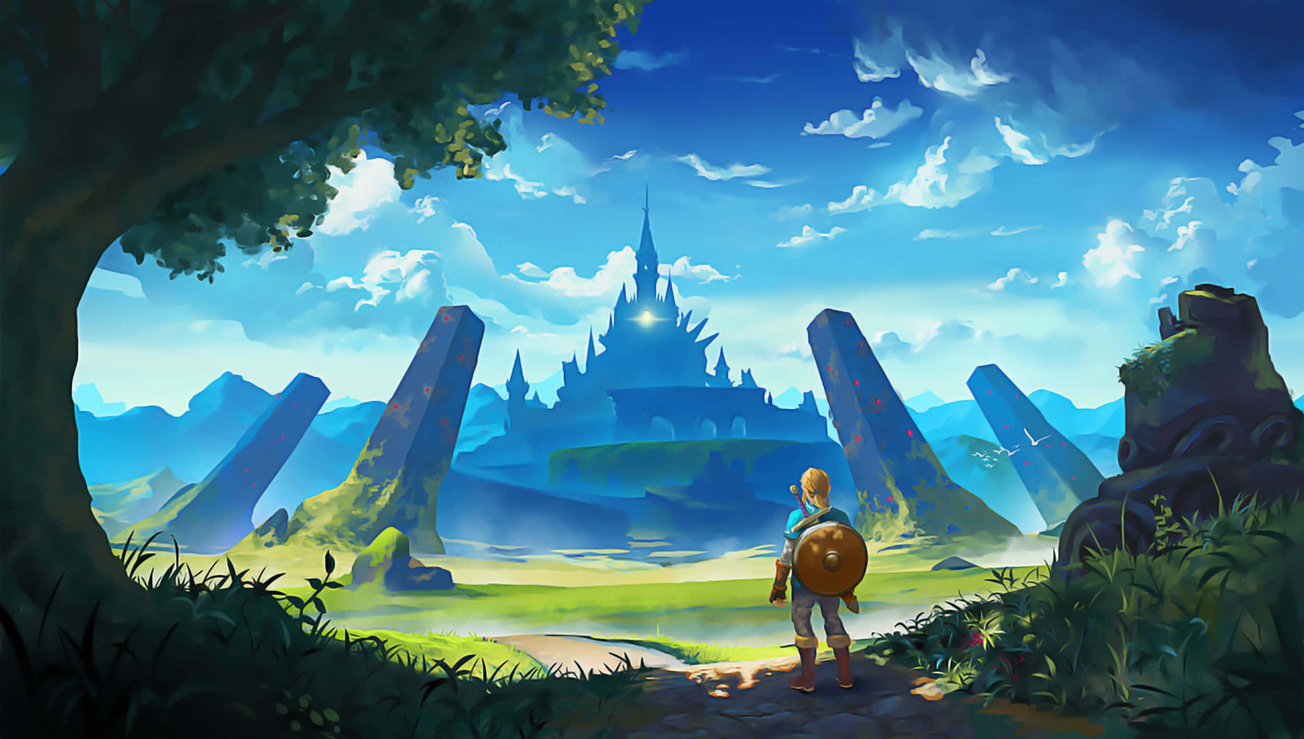 Link Starts His Adventures — 2560x1451 wallpaper