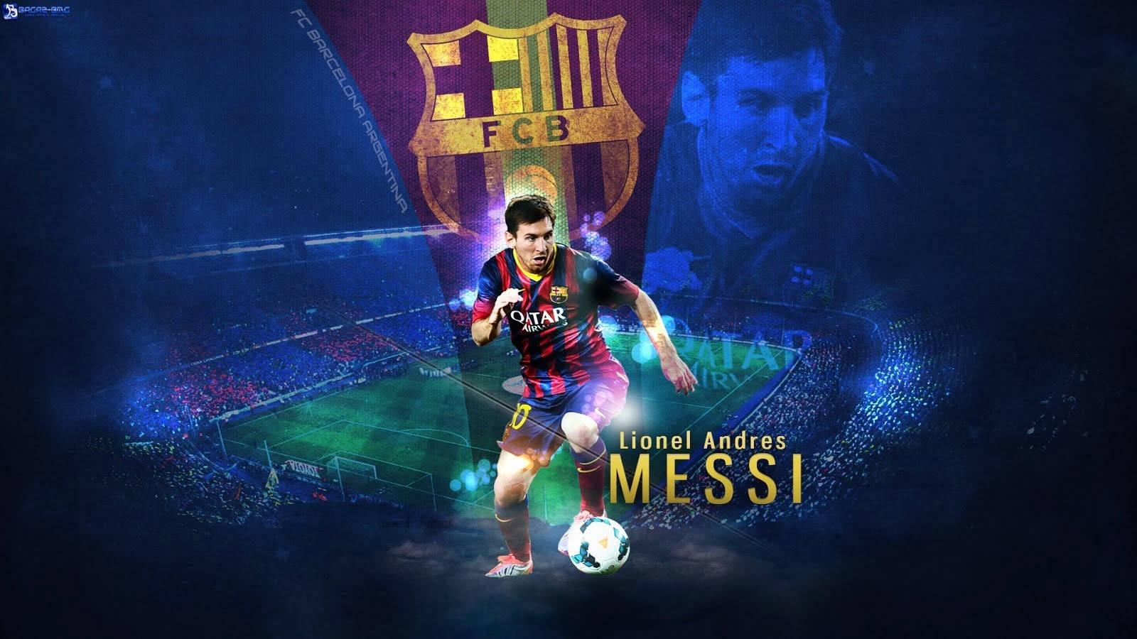 Lionel Andres Messi, the world-renowned soccer star — 1600x900 wallpaper