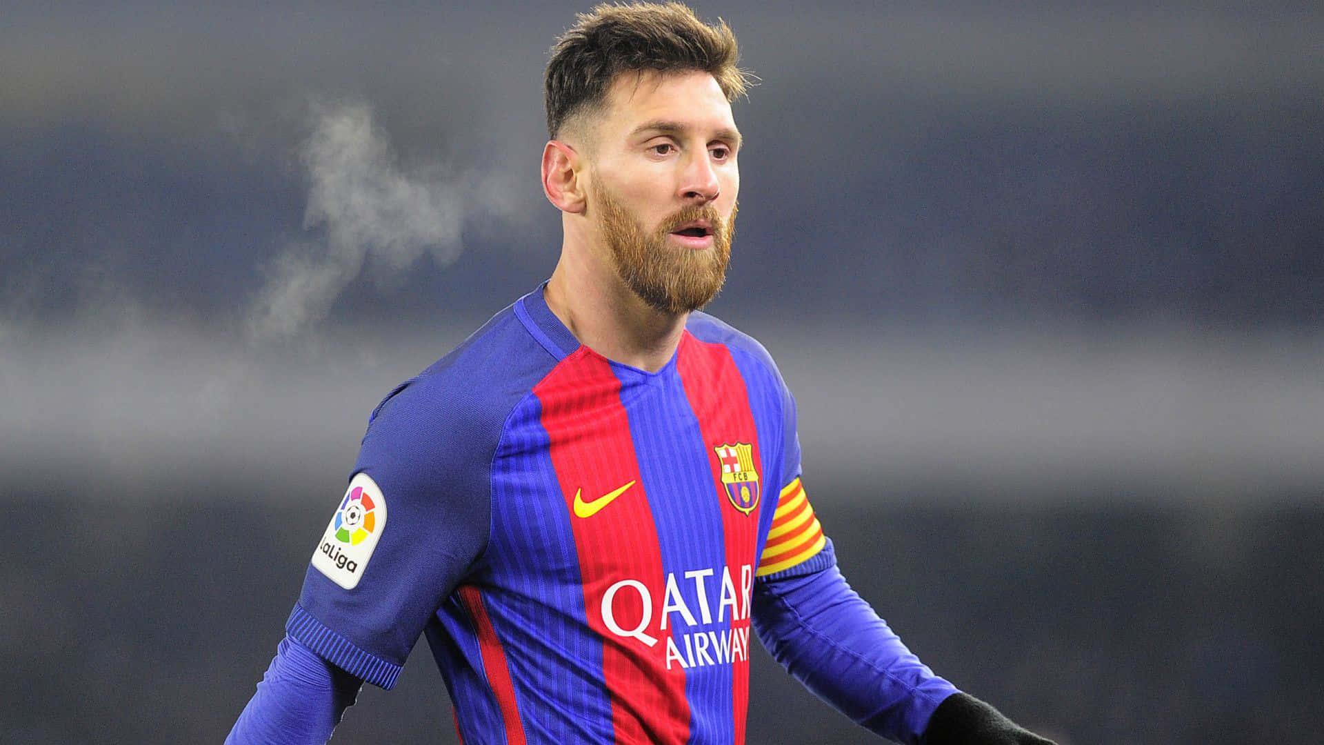 Lionel Messi dominating on the football pitch — 1920x1080 wallpaper