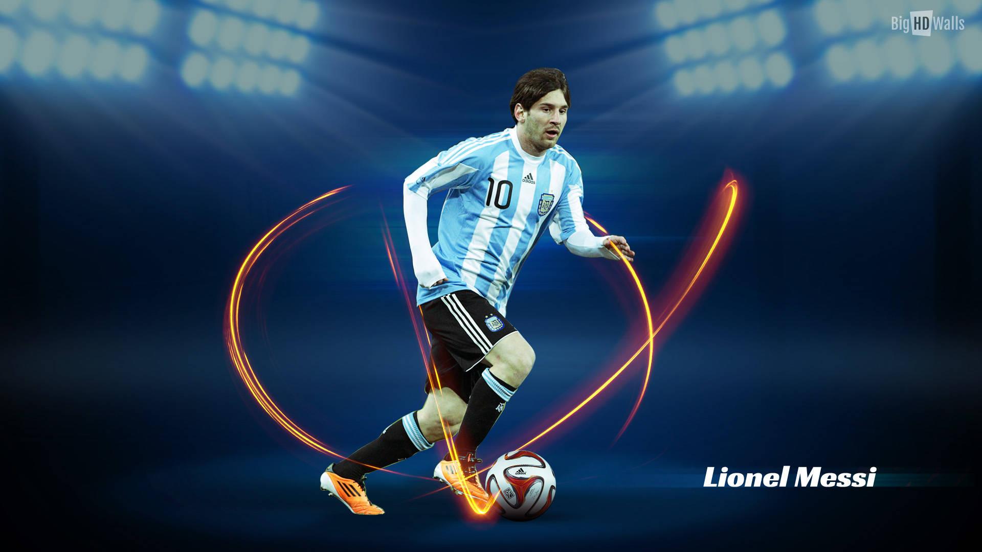 Lionel Messi in an AFA Jersey — 1920x1080 wallpaper