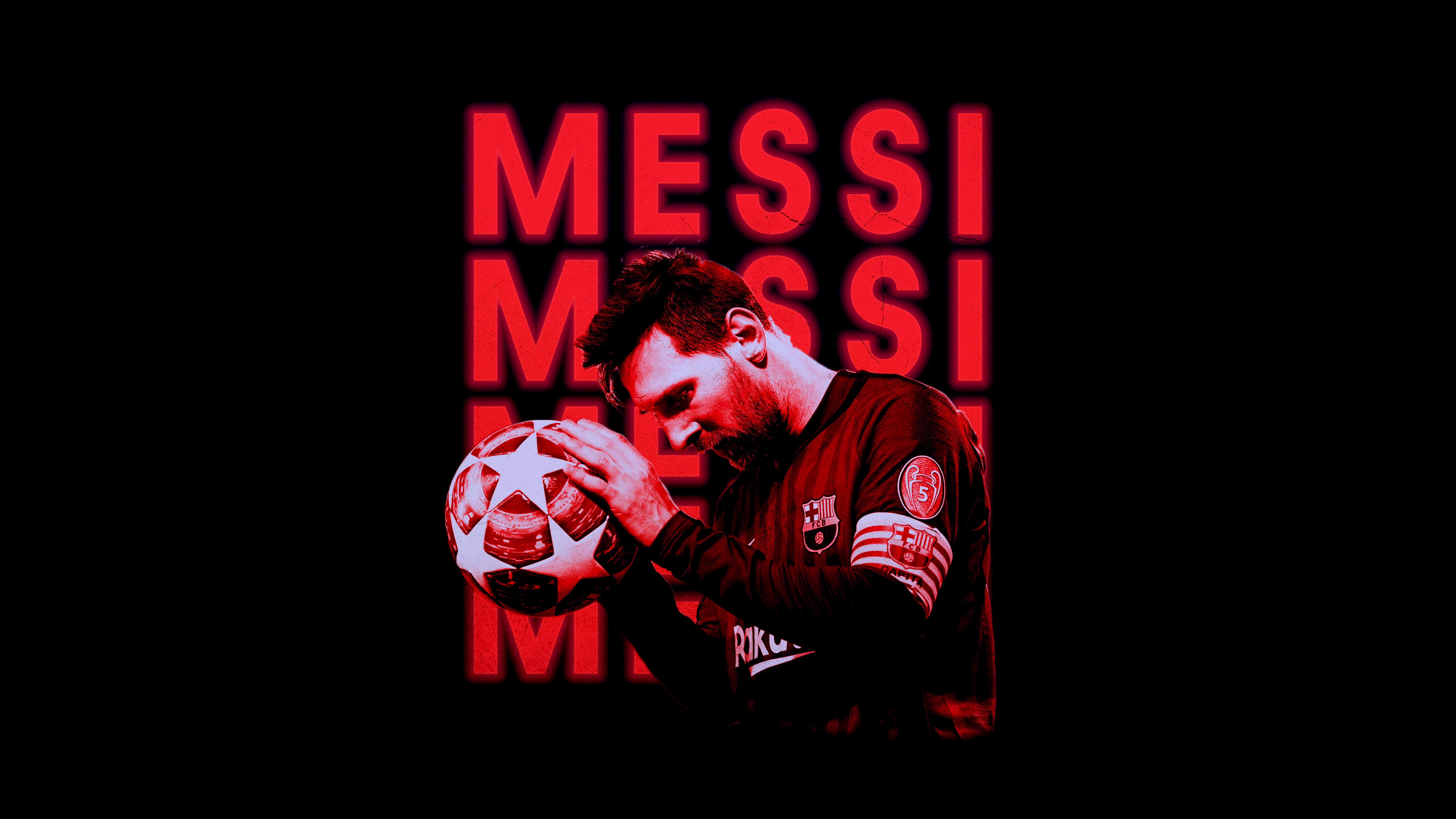 Lionel Messi Showing off His Impressive Skills — 7680x4320 wallpaper