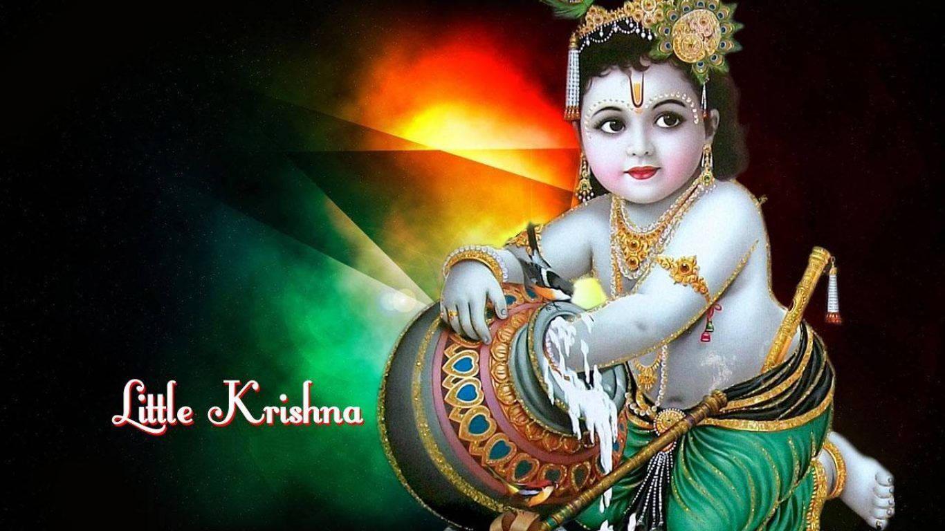 Little Krishna Digital Art