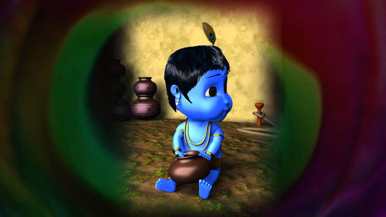 Little Krishna In Hole — 1280x720 wallpaper