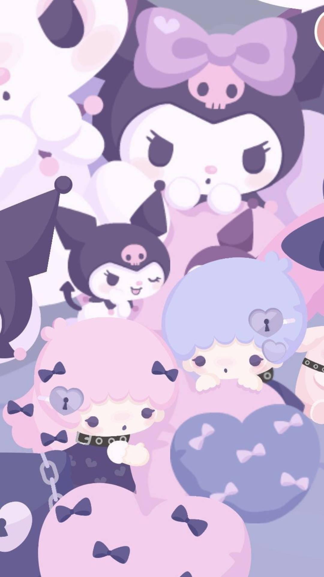 Little Twin Stars With My Melody Kurumi — 1080x1920 wallpaper