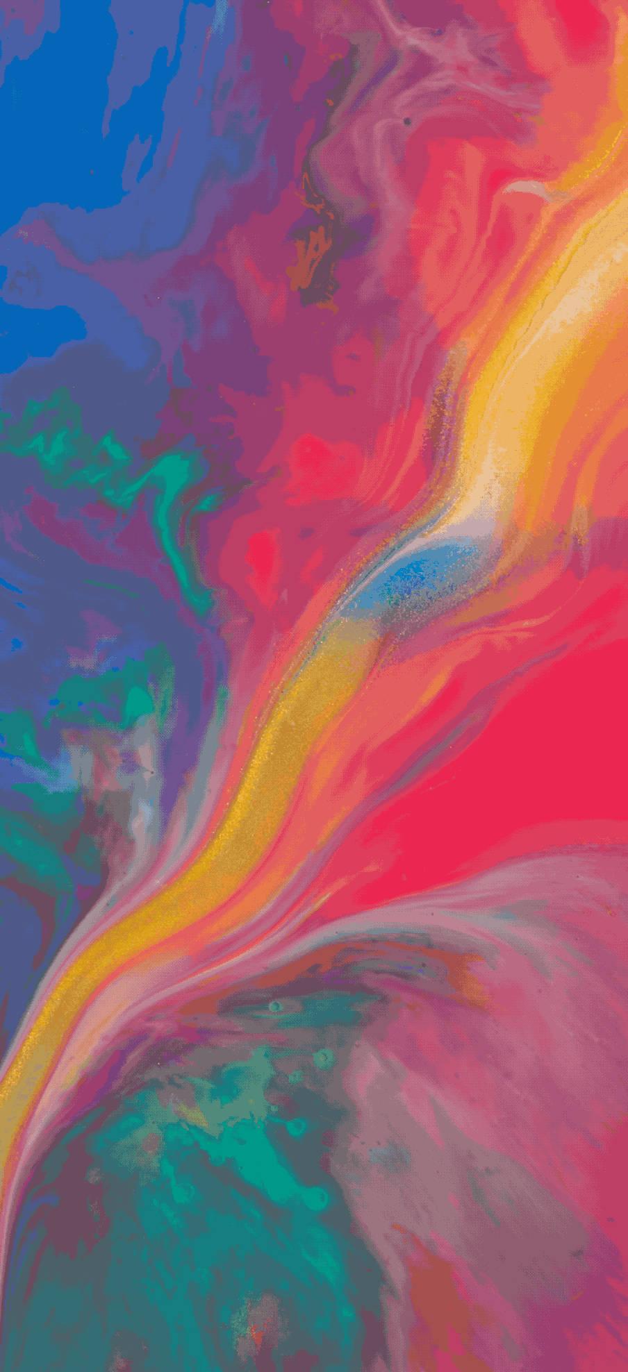 Live Colorful Abstract Artwork — 904x1976 wallpaper