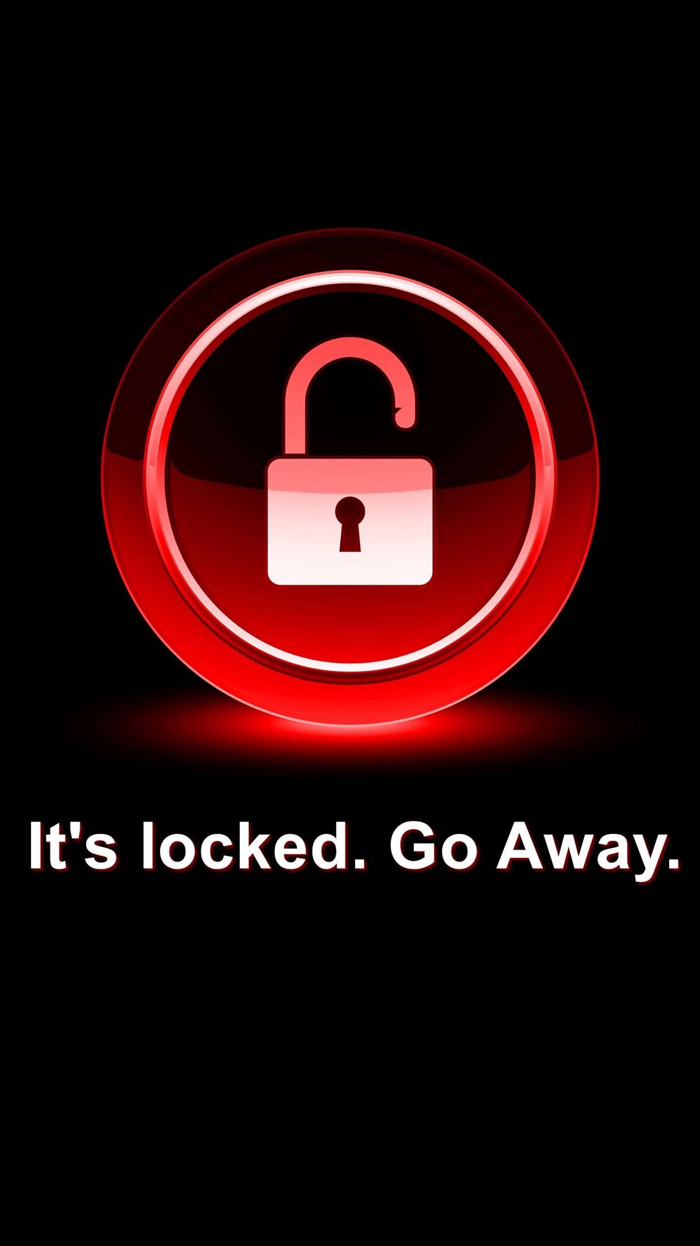 Lock Screen Unlocked Padlock Icon — 1440x2560 wallpaper