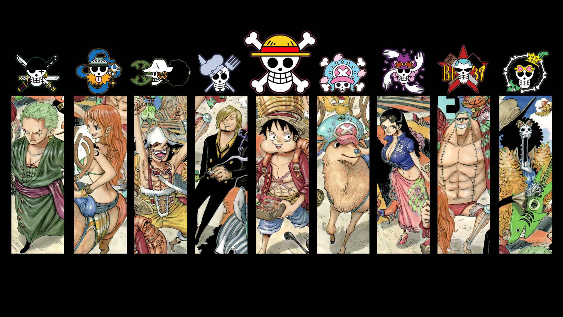 Logo And Character One Piece Desktop — 1920x1080 wallpaper