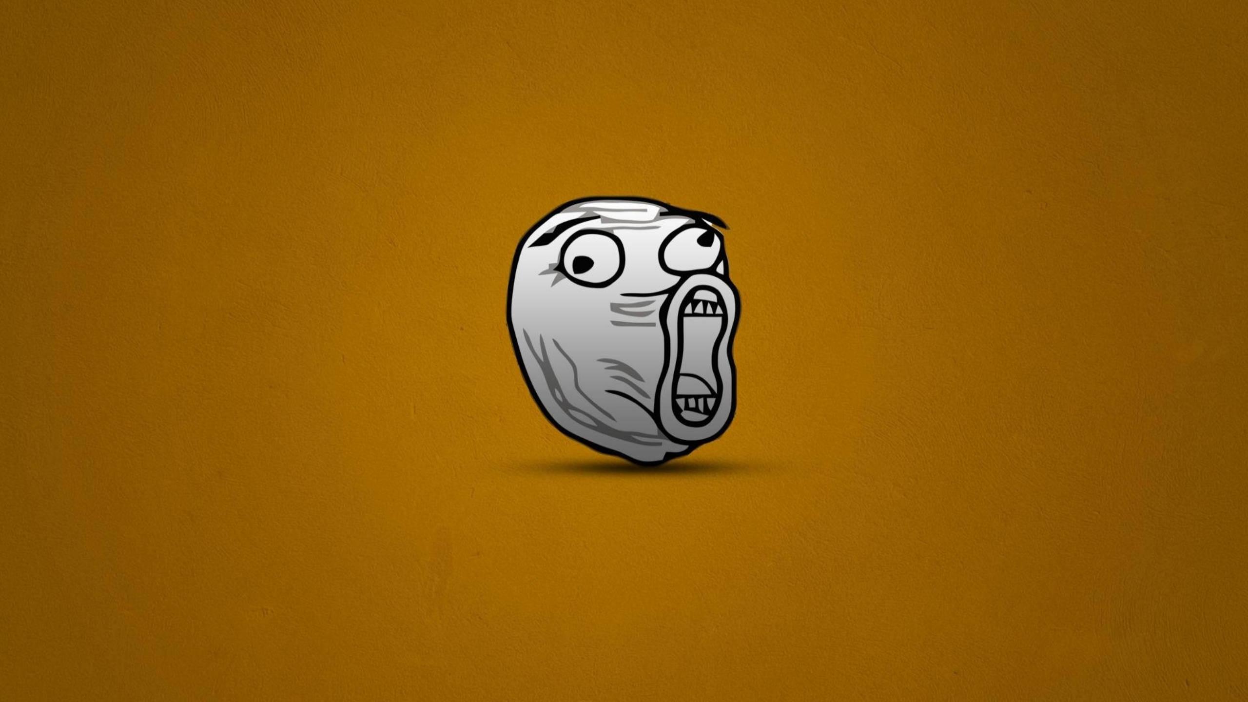 Lol Face Funny Meme Background — 2560x1440 wallpaper