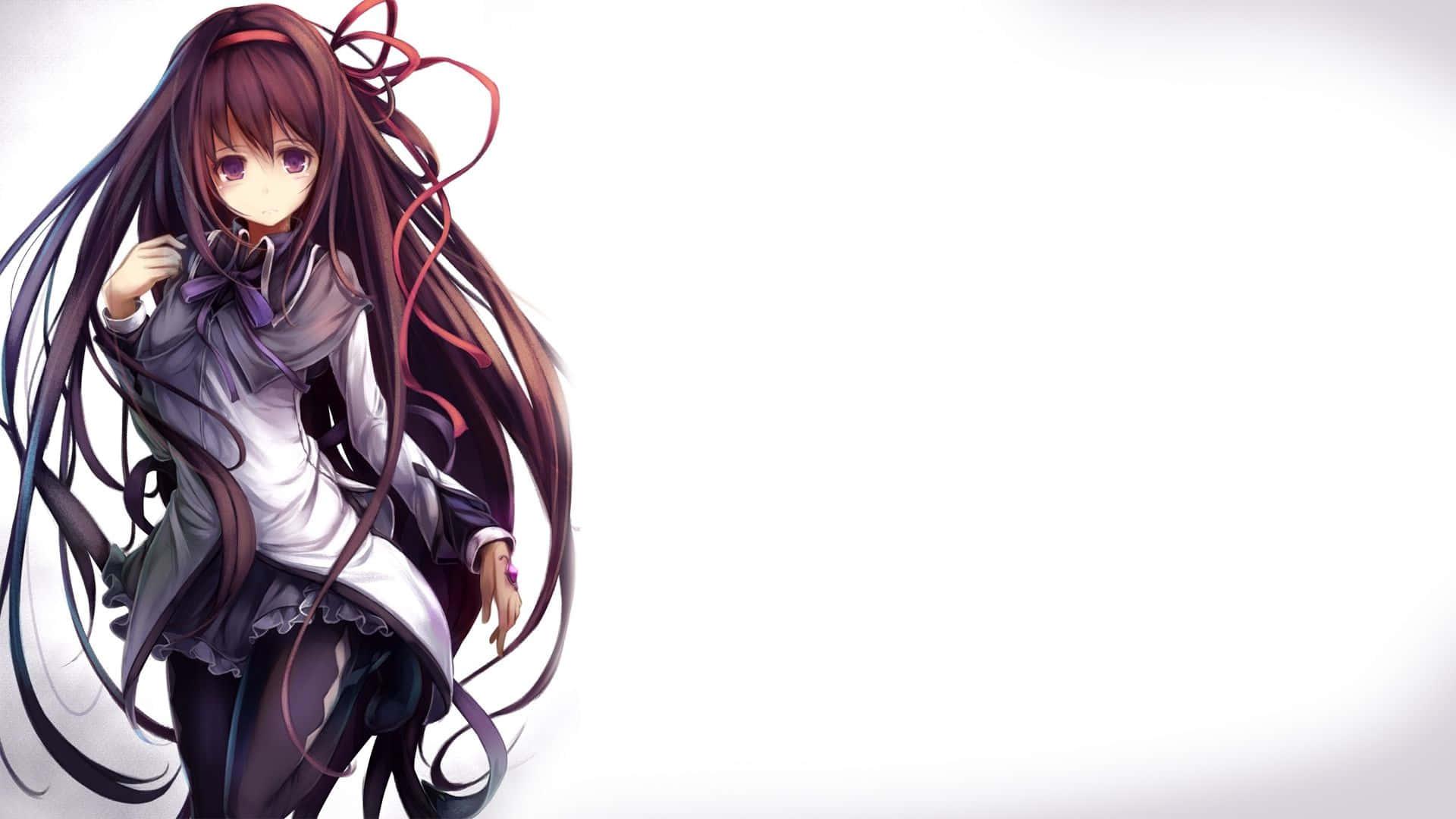 Lonely Anime Girl Sitting By The Sea — 1920x1080 wallpaper