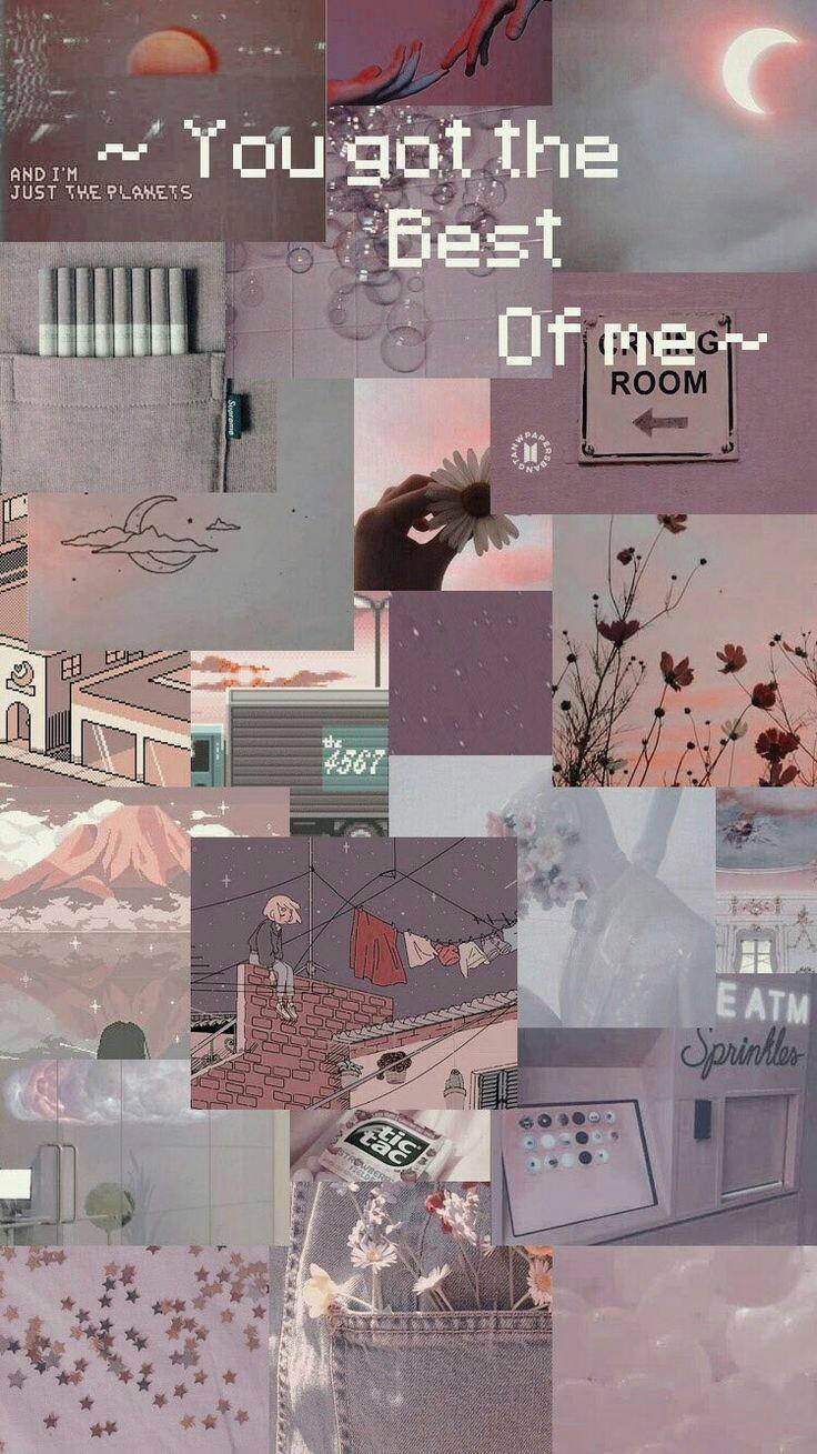 Lonely Girl Aesthetic Collage — 736x1309 wallpaper