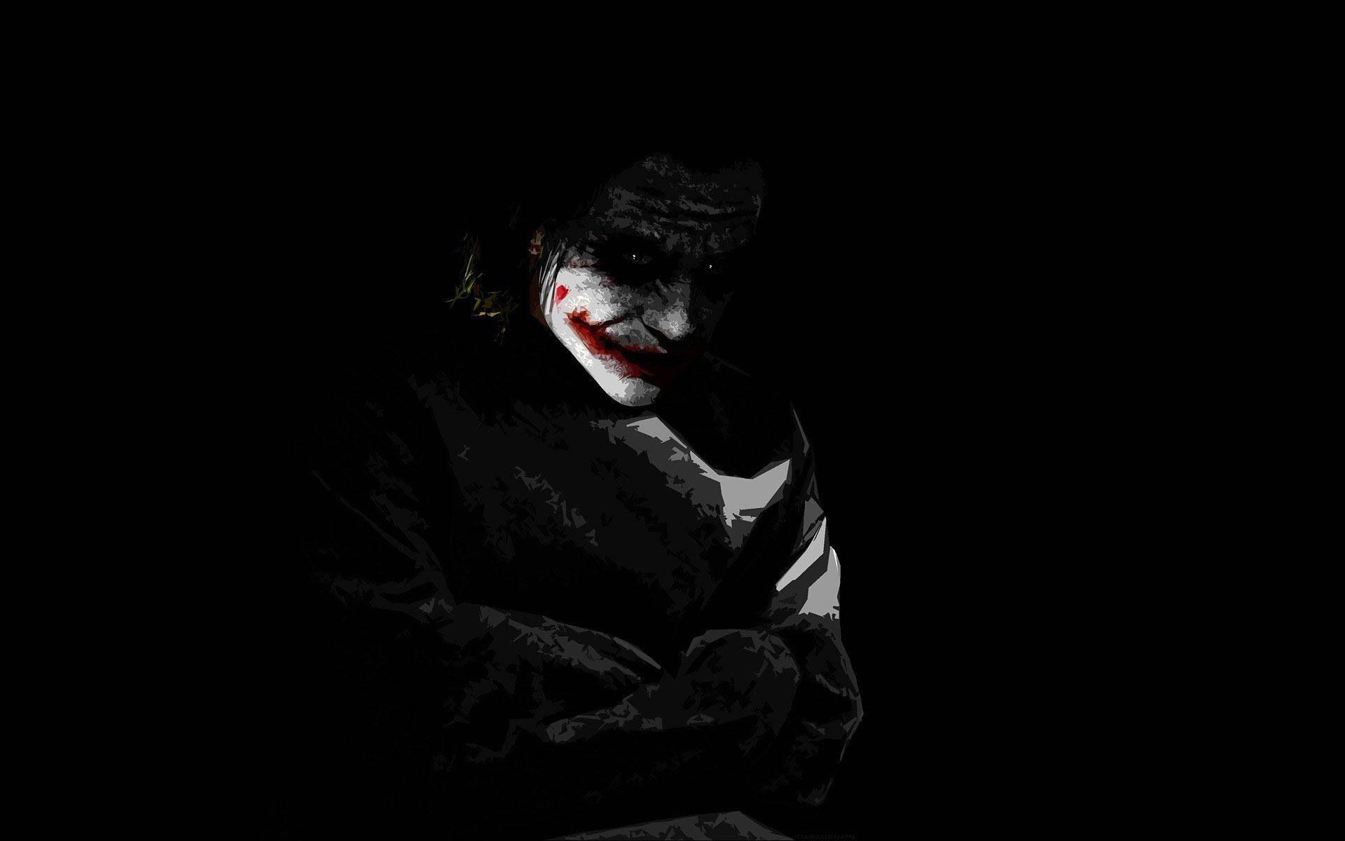 Lonely Joker In Shadows — 1920x1200 wallpaper