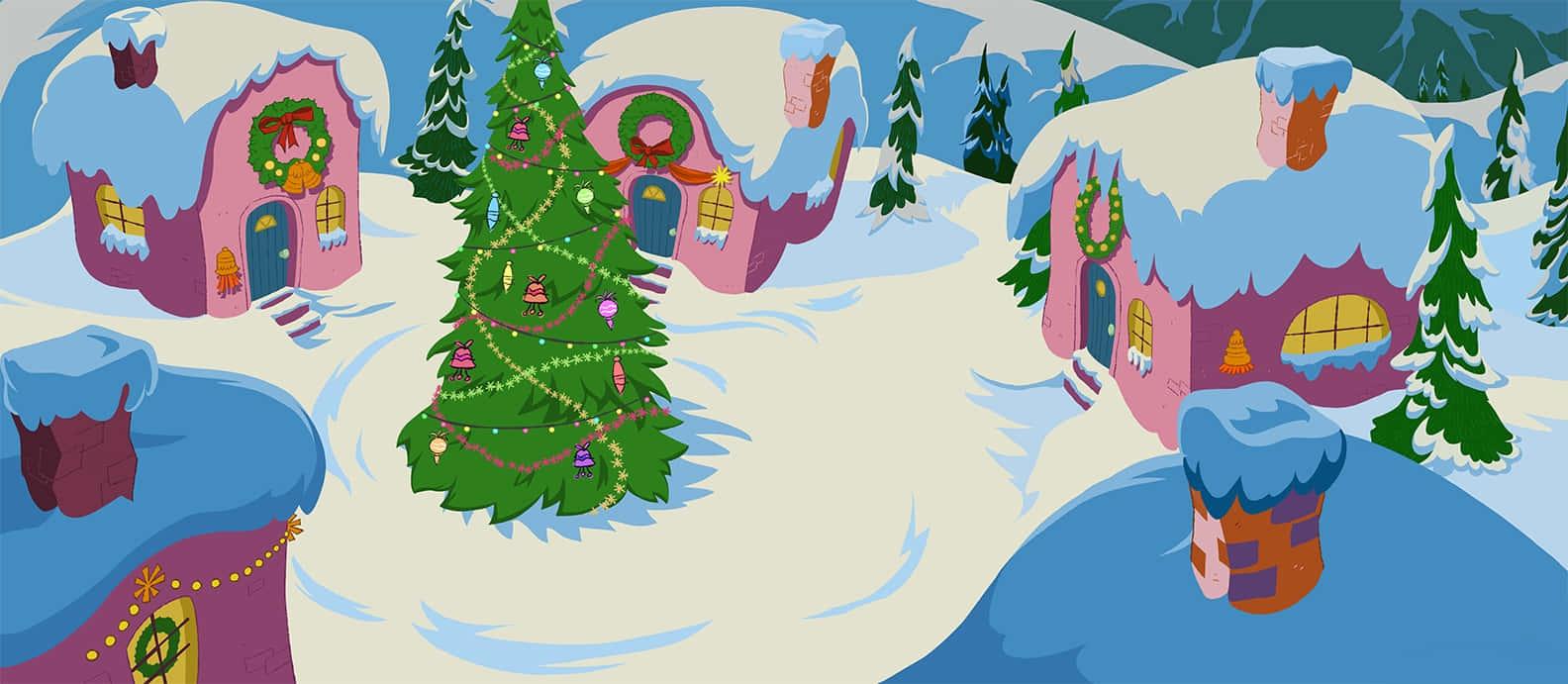 Look into the eyes of the Grinch and you will find Christmas spirit! — 1584x691 wallpaper